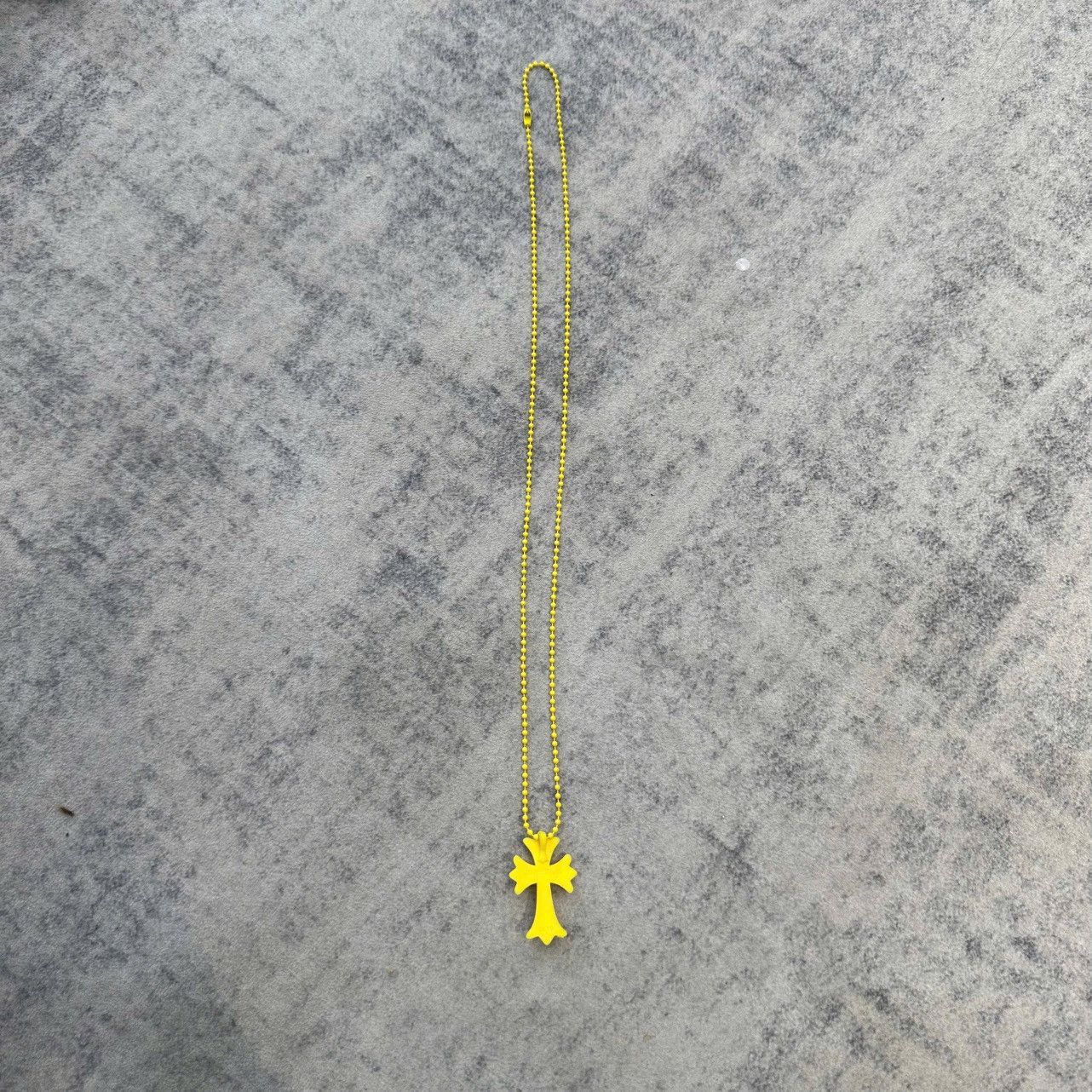 Chrome Hearts Chrome Hearts Silicrome Cross Necklace Yellow Size ONE SIZE - 4 Thumbnail