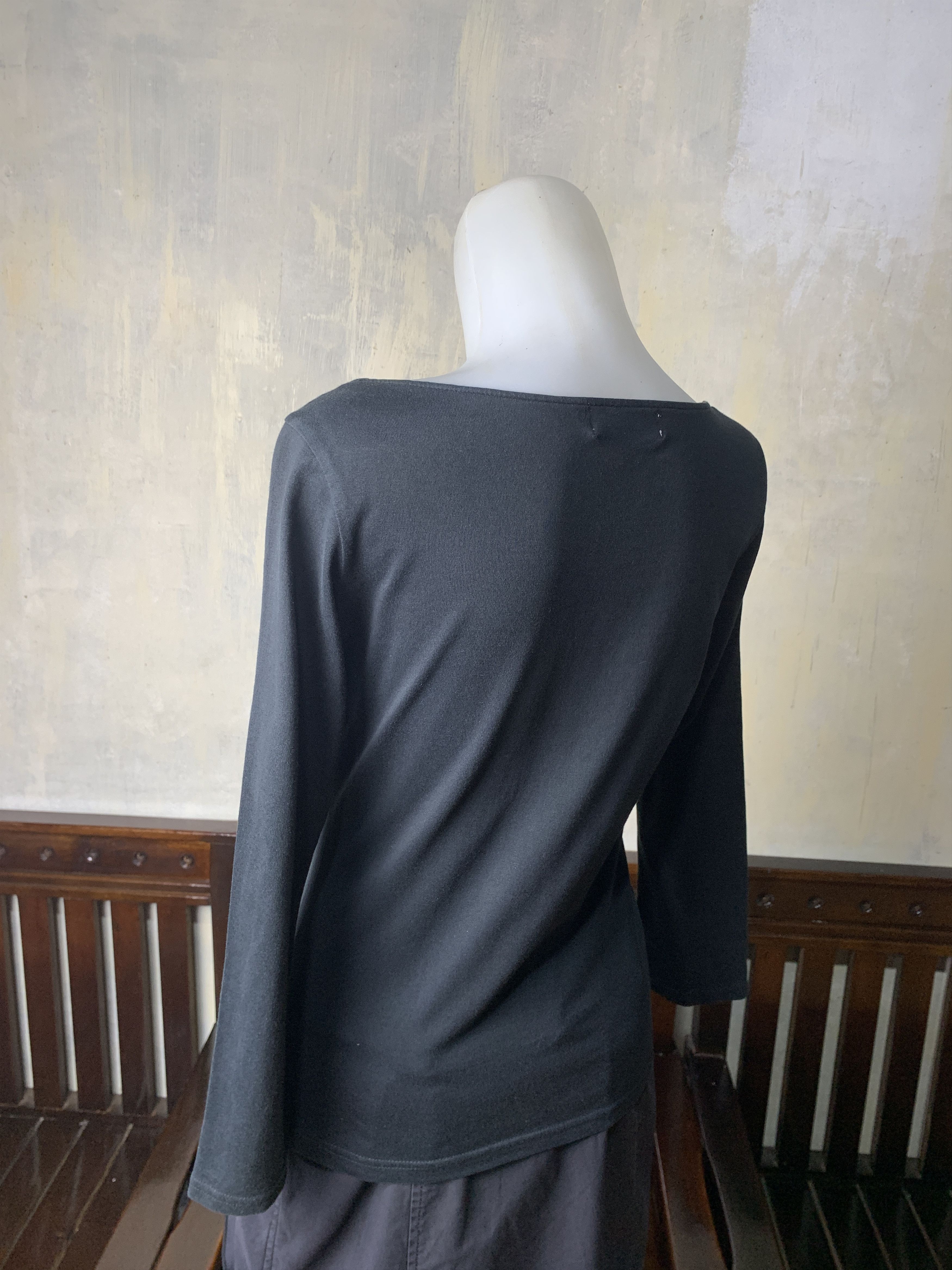 Michel Klein 2000s Michel Klein Black Girl Graphic Top (S to M) Size S / US 4 / IT 40 - 3 Thumbnail