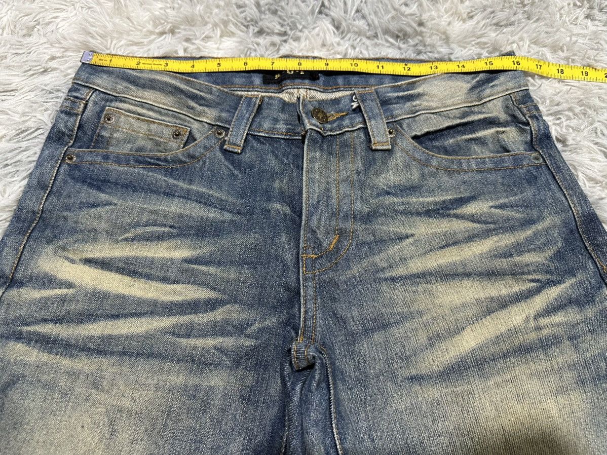 If Six Was Nine 🔥Sick Y2K K.U.I Mud Wash Flared Denim Goth Punk Size US 32 / EU 48 - 13 Thumbnail