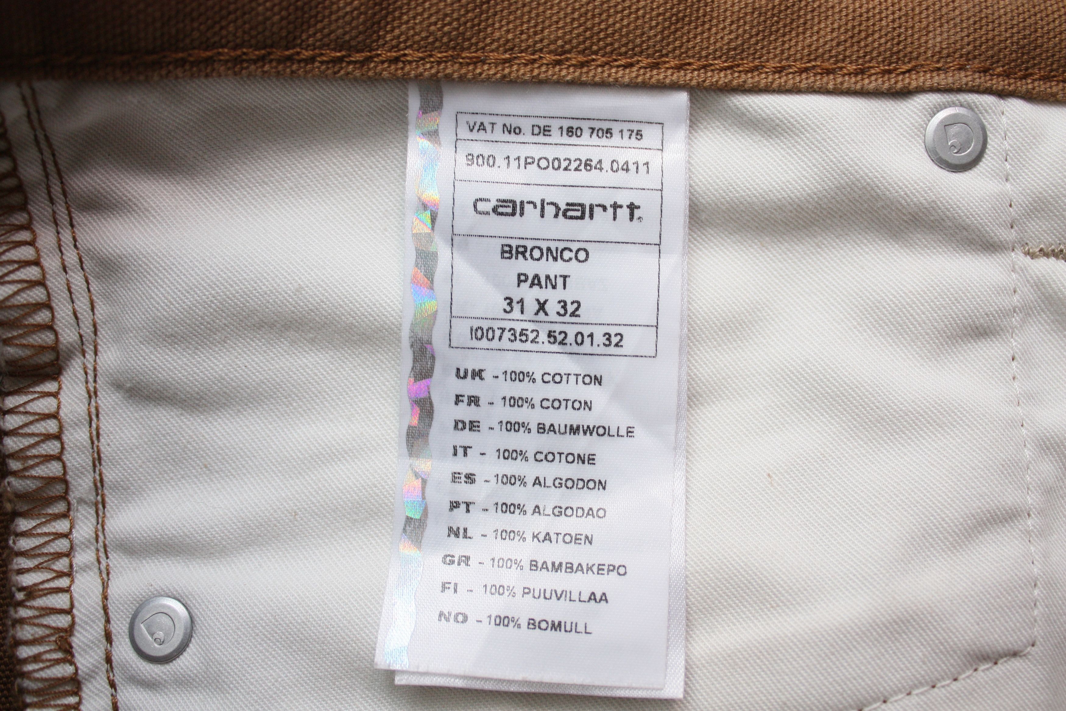 Carhartt Wip Carhartt WIP Bronco Pant Mustard Beige 31x32 Size US 31 - 7 Thumbnail