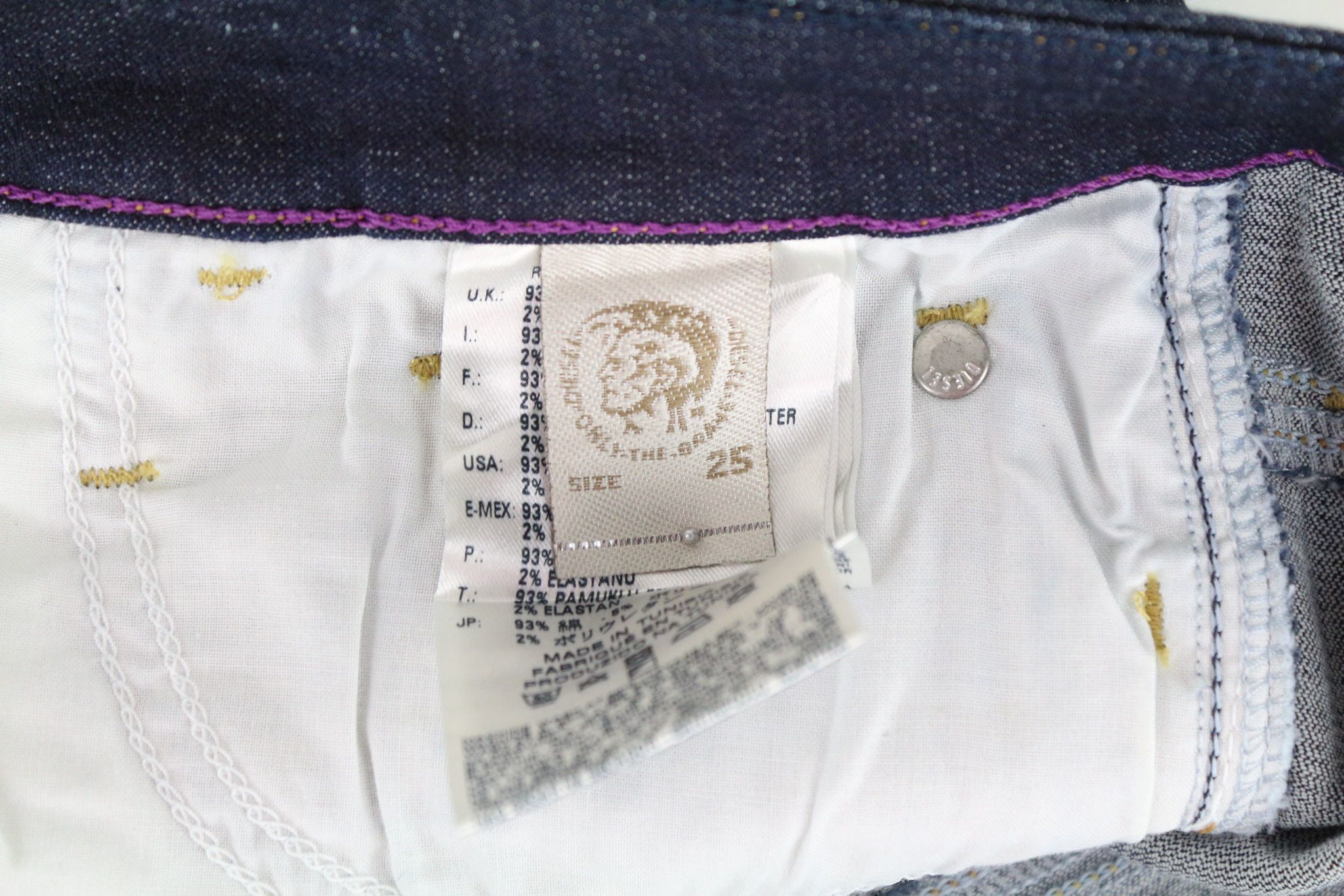 Diesel SKINZEE 0813C W25/L32 Blue Stretch Jeans 70626 Size 25" / US 0 / IT 36 - 7 Thumbnail