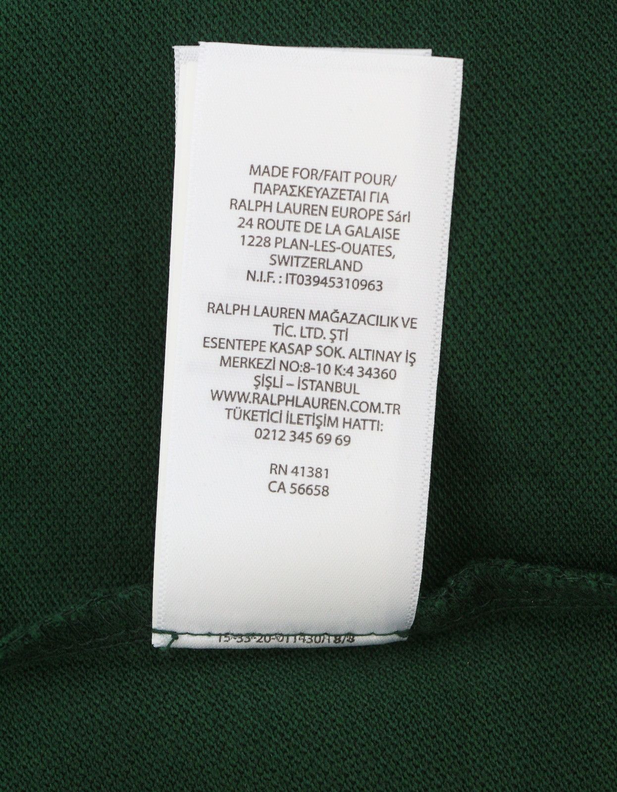Ralph Lauren CUSTOM SLIM FIT XS Green Embroidered Logo 87922 Size US XS / EU 42 / 0 - 12 Thumbnail