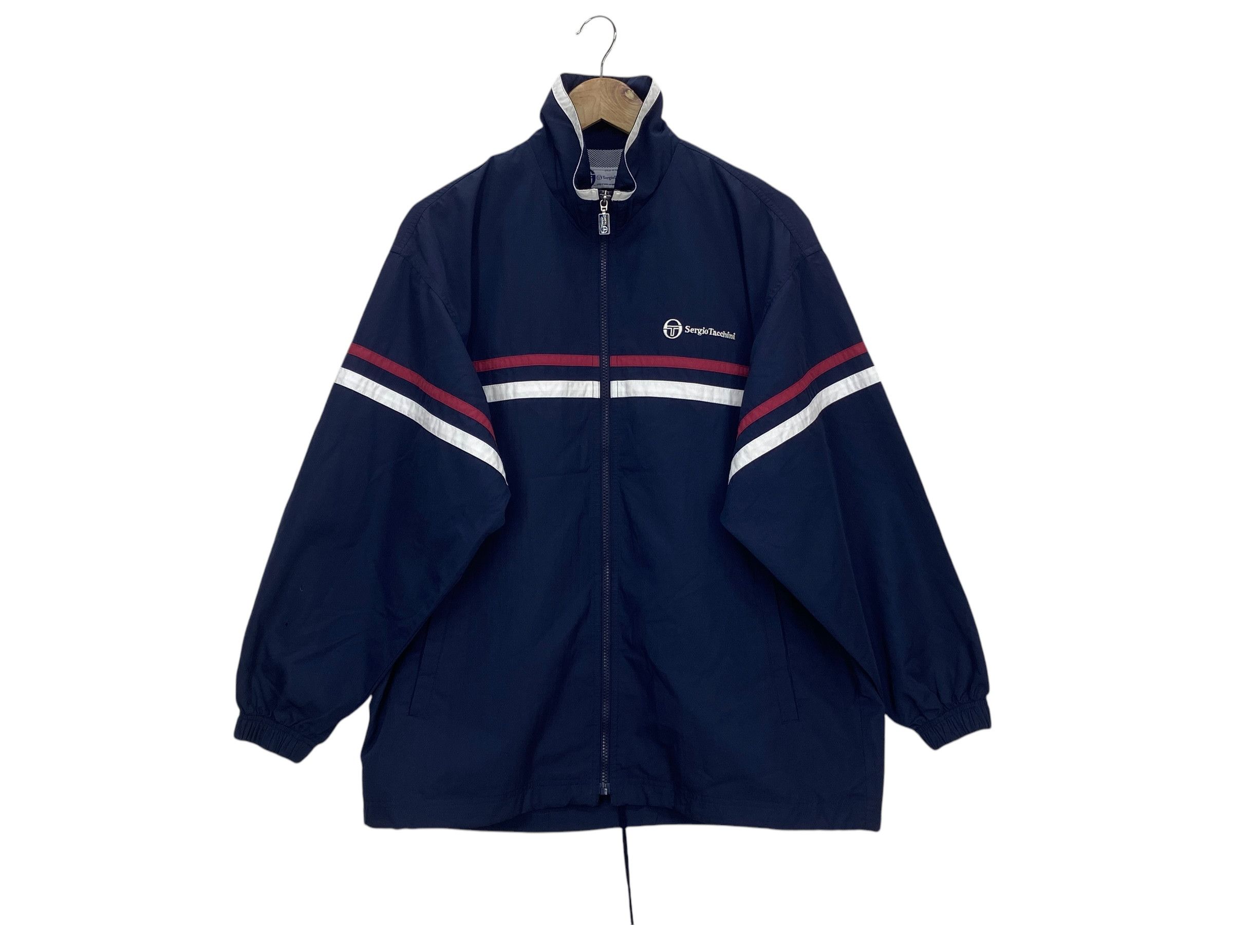 Sergio Tacchini × Vintage Sergio Tacchini Blue Track Jacket – Retro Sportswear Zip-Up Size US M / EU 48-50 / 2 - 1 Thumbnail
