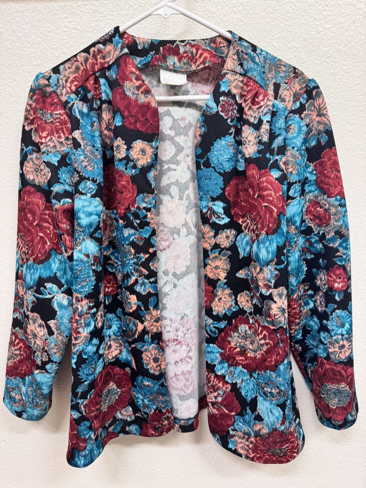 Other × Vintage Vintage Womens Floral 1980s Blazer Size XS / US 0-2 / IT 36-38 - 1 Thumbnail