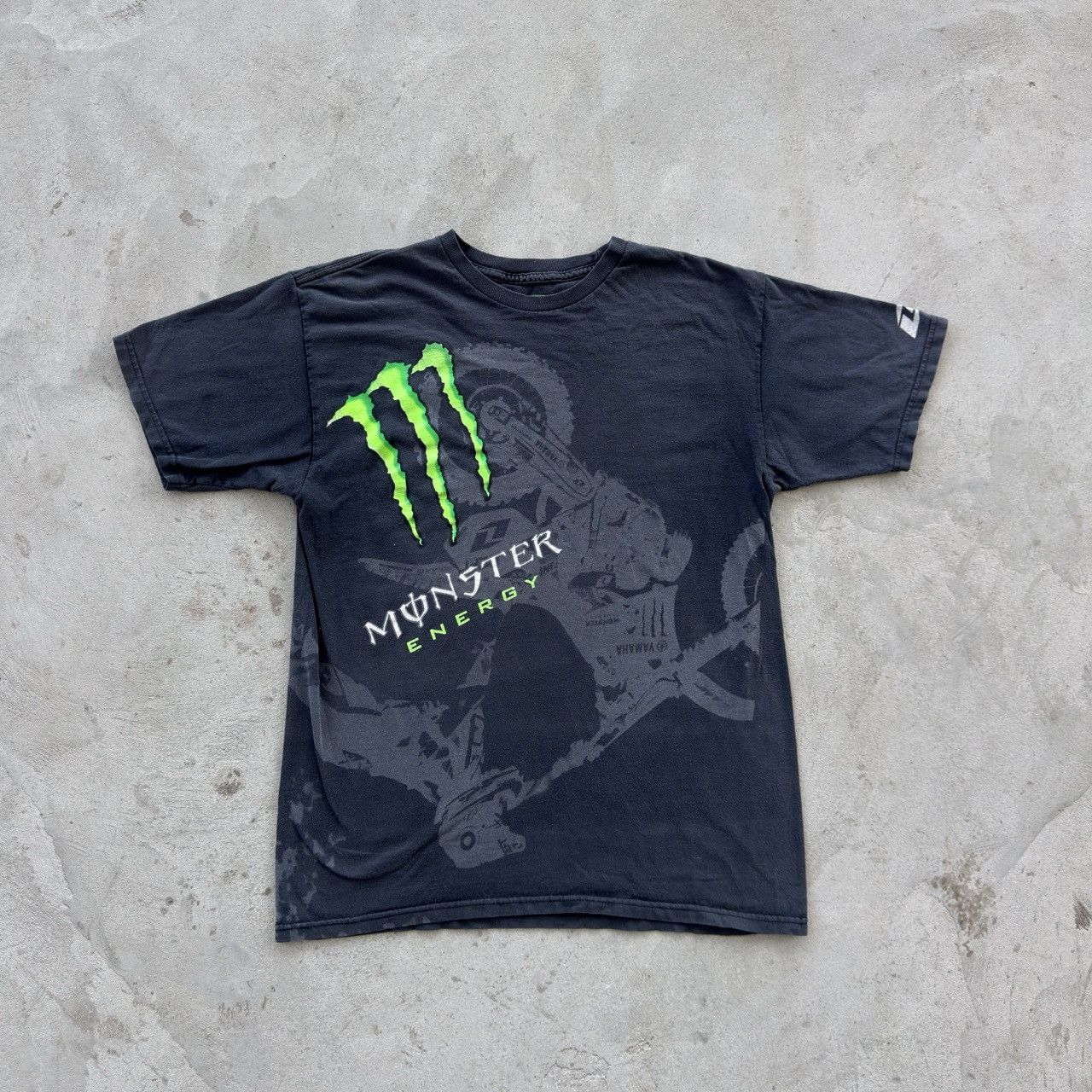 Vintage Monster Energy Motocross Graphic Tee Shirt Black Medium M Size US M / EU 48-50 / 2 - 1 Thumbnail