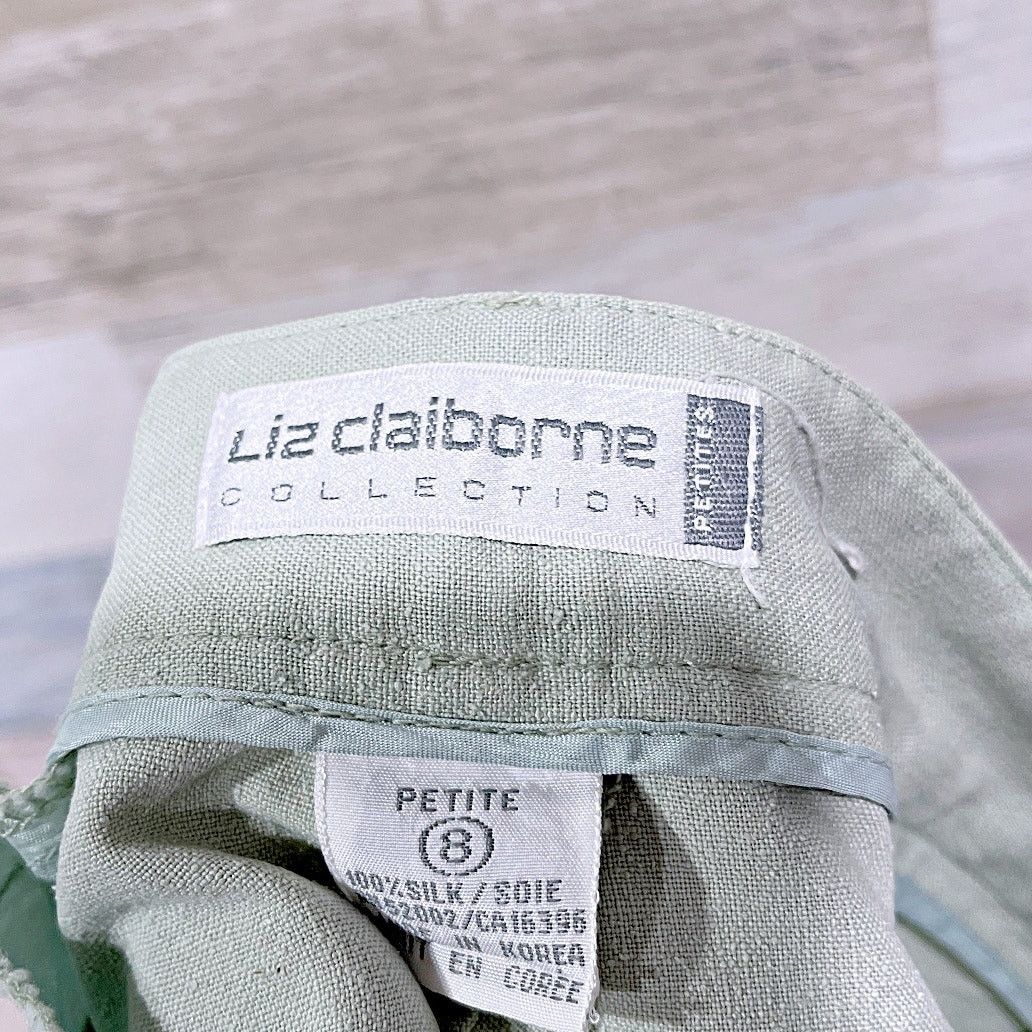 Liz Claiborne Liz Claiborne Vintage Silk Longline Shorts Green Womens 8P Size 30" / US 8 / IT 44 - 6 Thumbnail