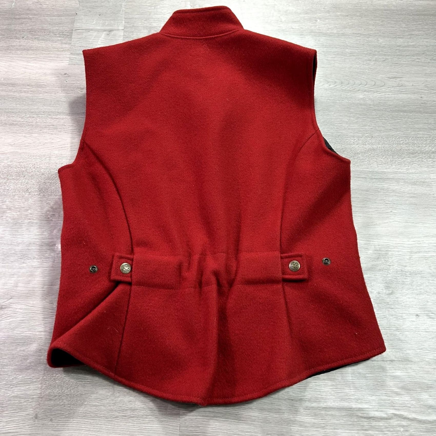 Vintage VINTAGE Schaefer Outfitter Vest Womens Small Red Wool Lined Full Zip Western USA Ranch Size S / US 4 / IT 40 - 2 Thumbnail