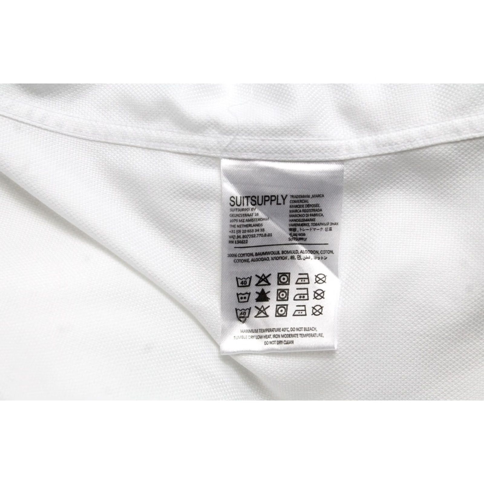 Suitsupply Suitsupply Traveller Slim Fit Formal Shirt Mens 38 / 15 Patterned Spread Collar Shirt Men Regular Size White Patterned 90s Event/Business Mens Size 38R - 6 Thumbnail