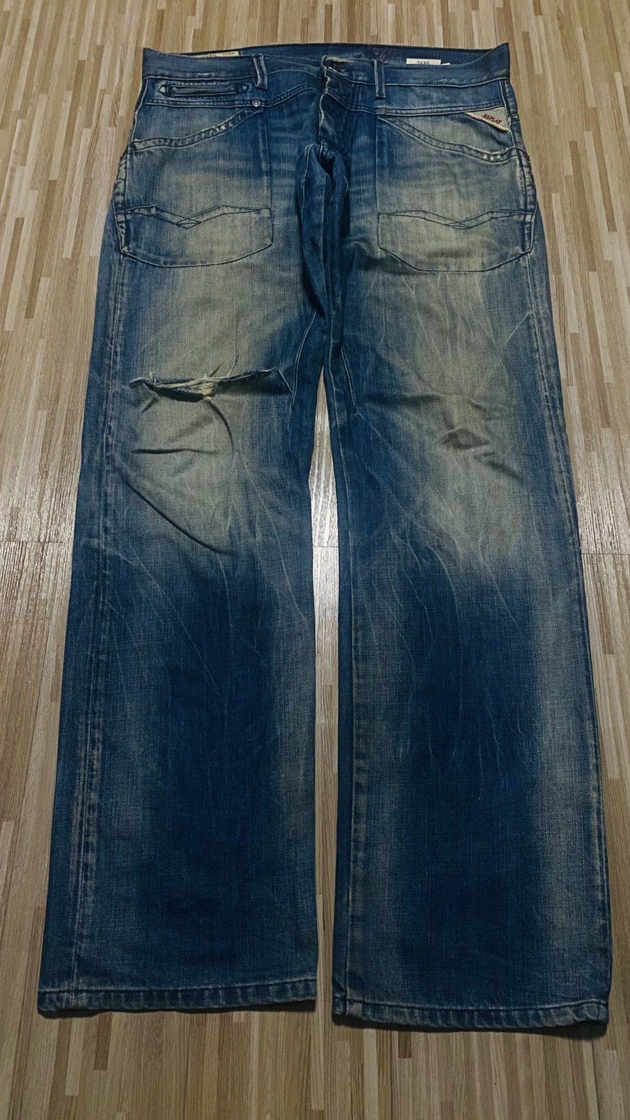 Vintage 💥VINTAGE JEANS💥REPLAY FLARE MADE IN TUNISIA💥 Size US 34 / EU 50 - 1 Thumbnail