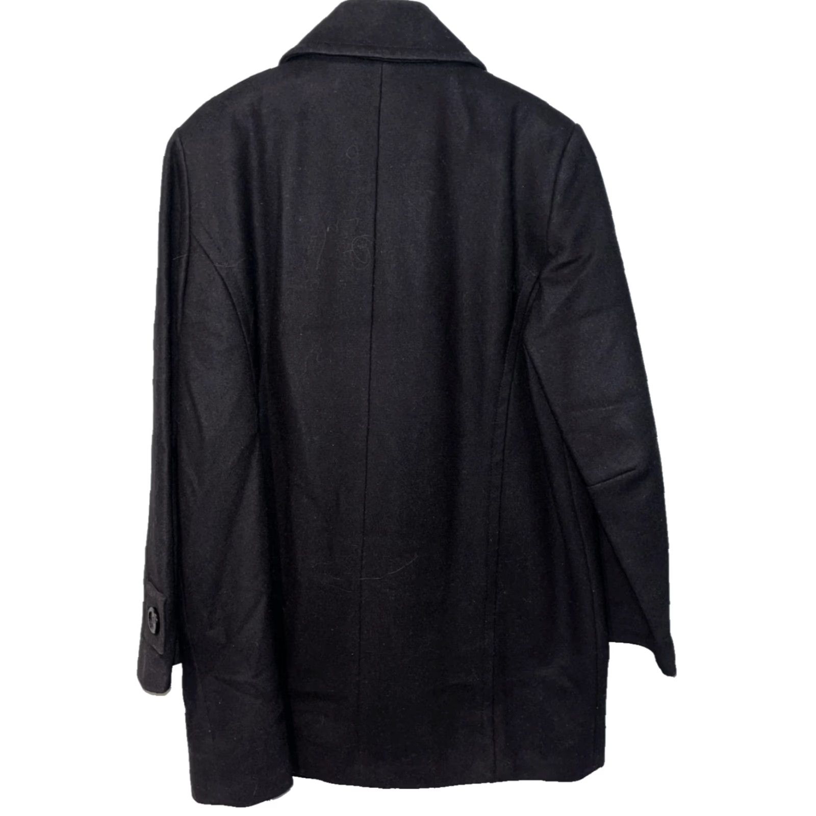 Doublet VINTAGE Forecaster Of Boston Pea Coat Jacket Women 10 Black Wool Double Breasted USA Jacket Size L / US 10 / IT 46 - 7 Thumbnail