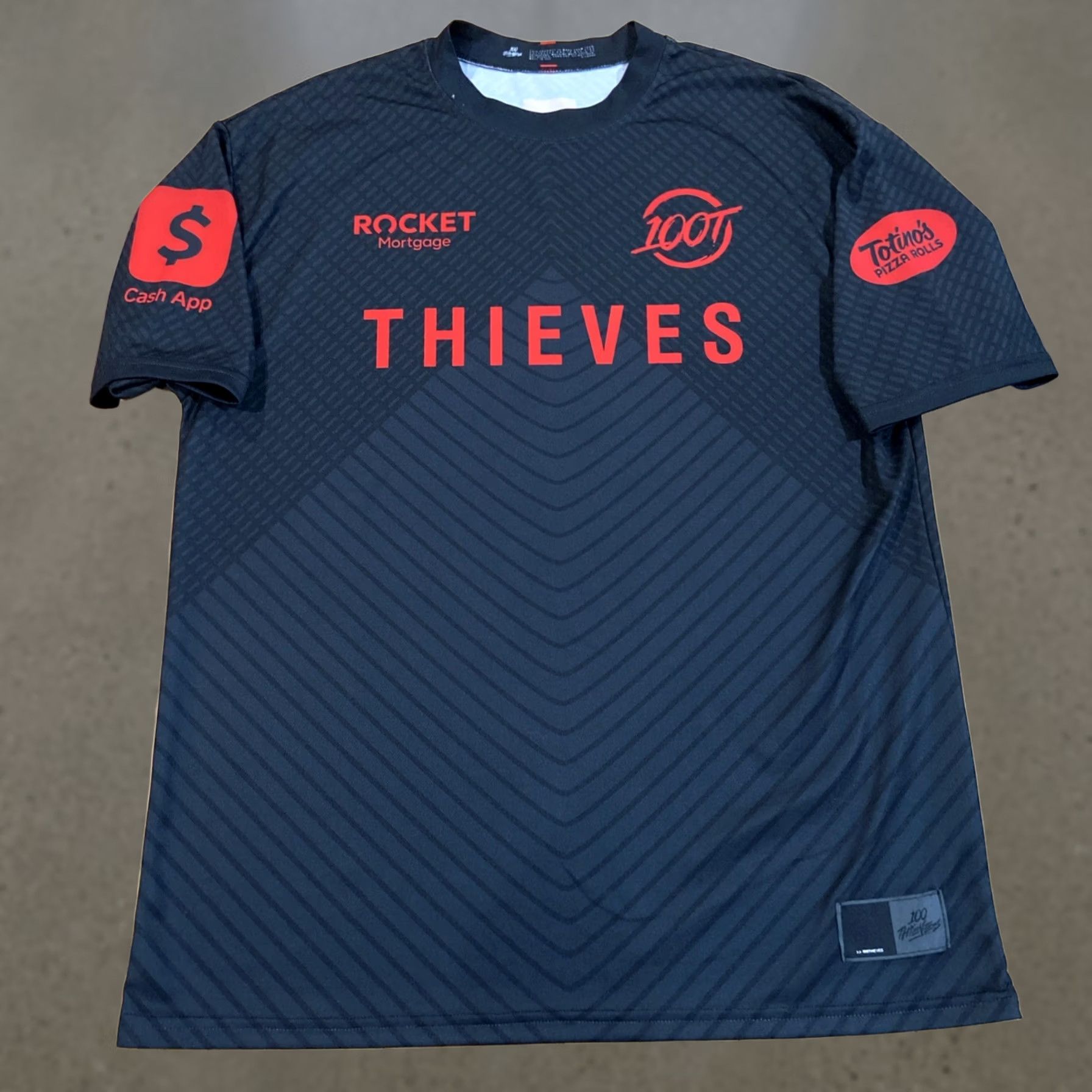 100 Thieves 100 Thieves Gaming Esports Shirt Jersey Short Sleeve Mens XL Black Logo Graphic Print Crew Neck T-Shirt Size US XL / EU 56 / 4 - 1 Thumbnail