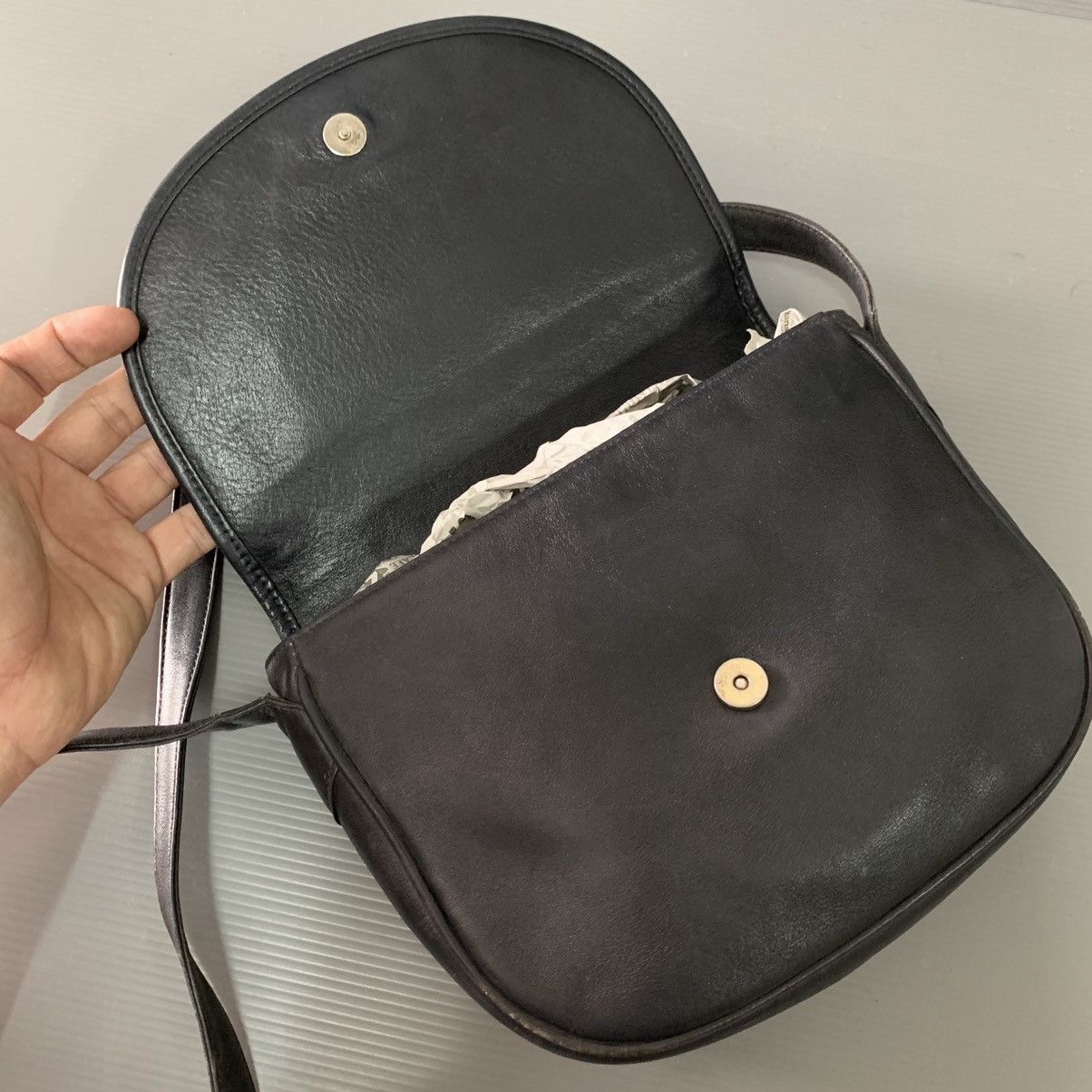 Celine Celine Leather Black Sling Bag Size ONE SIZE - 11 Thumbnail