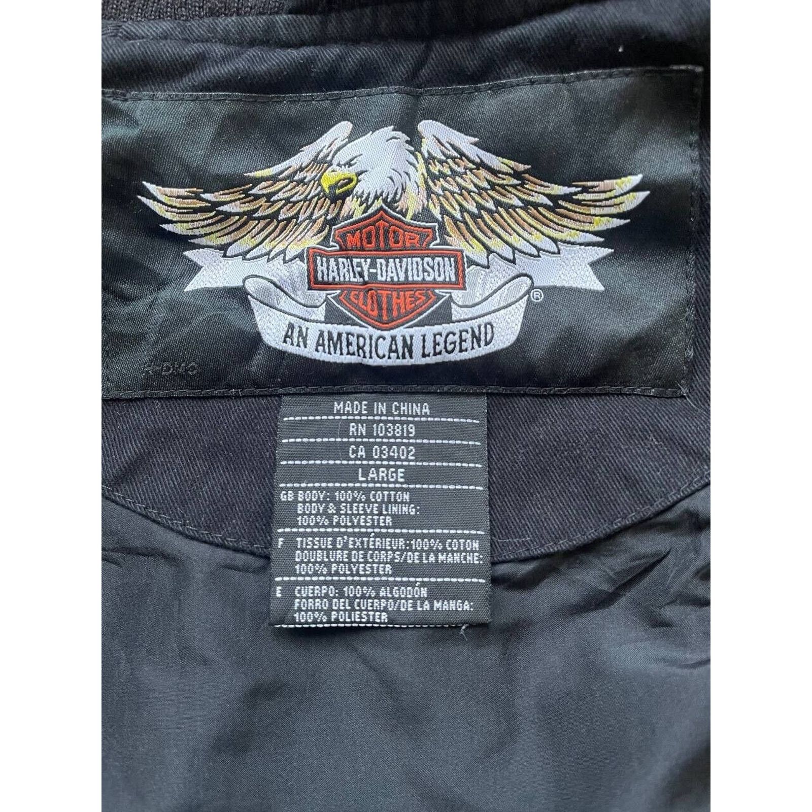 Harley Davidson × Vintage Vintage Harley-Davidson Black & Orange Zip-Up Jacket Large Size US S / EU 44-46 / 1 - 4 Thumbnail