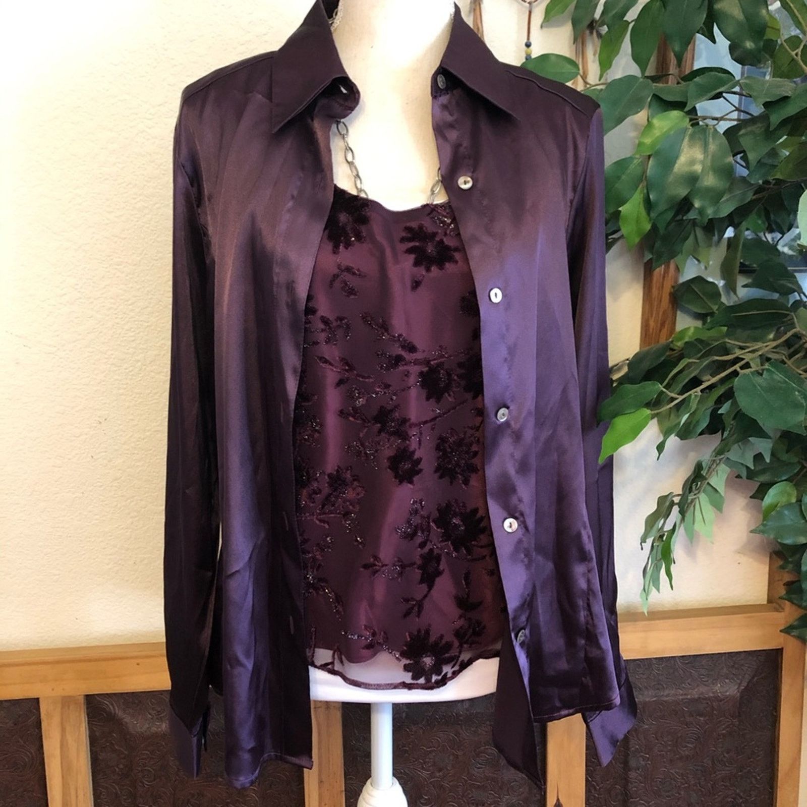 Other Escapades sparkle glitter felt tank w/blouse set Size L / US 10 / IT 46 - 10 Thumbnail