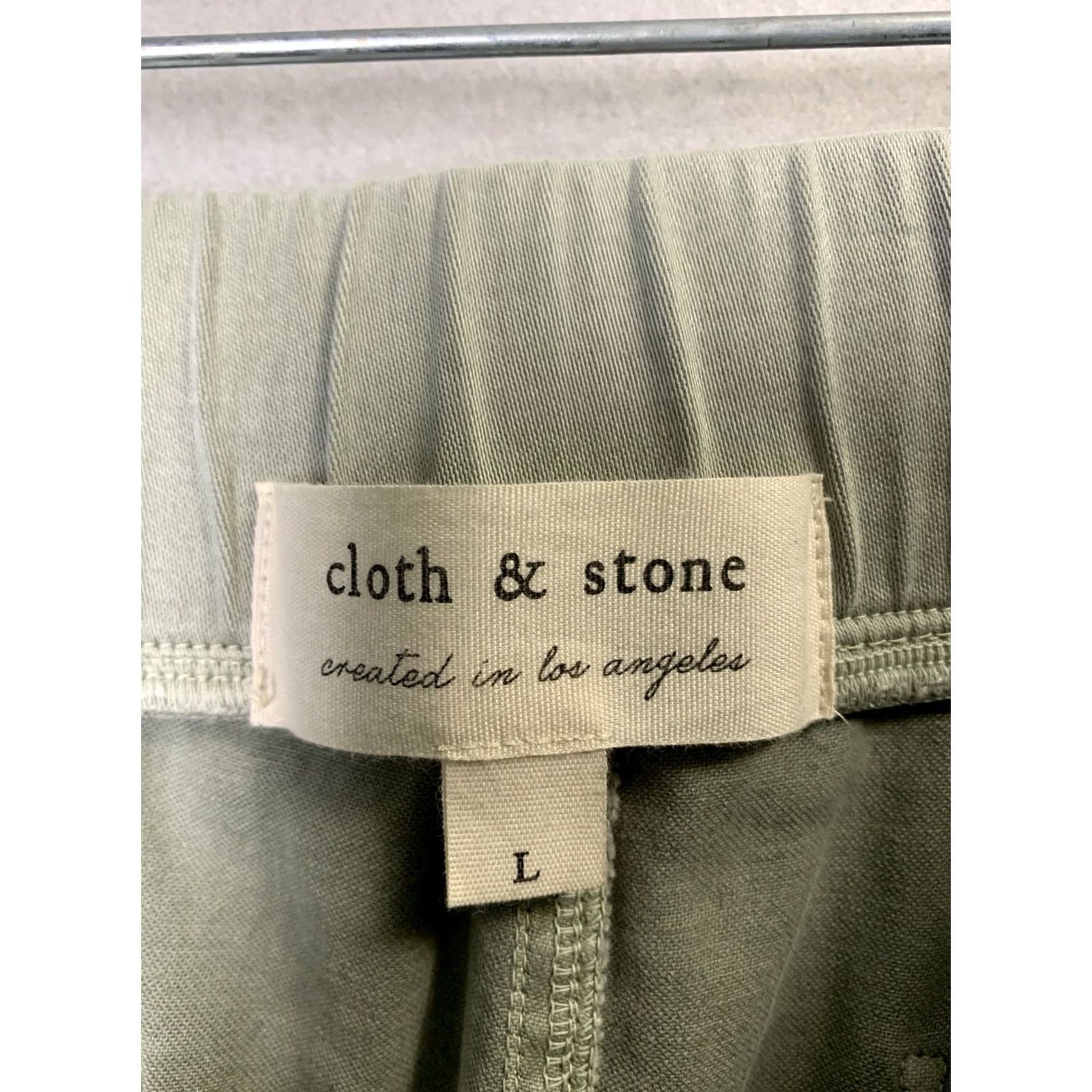 CLOT Cloth & Stone Jogger Pants Womens L Green Paint Splatter Drawstring Casual NWT Size 36" / US 14 / IT 50 - 3 Thumbnail