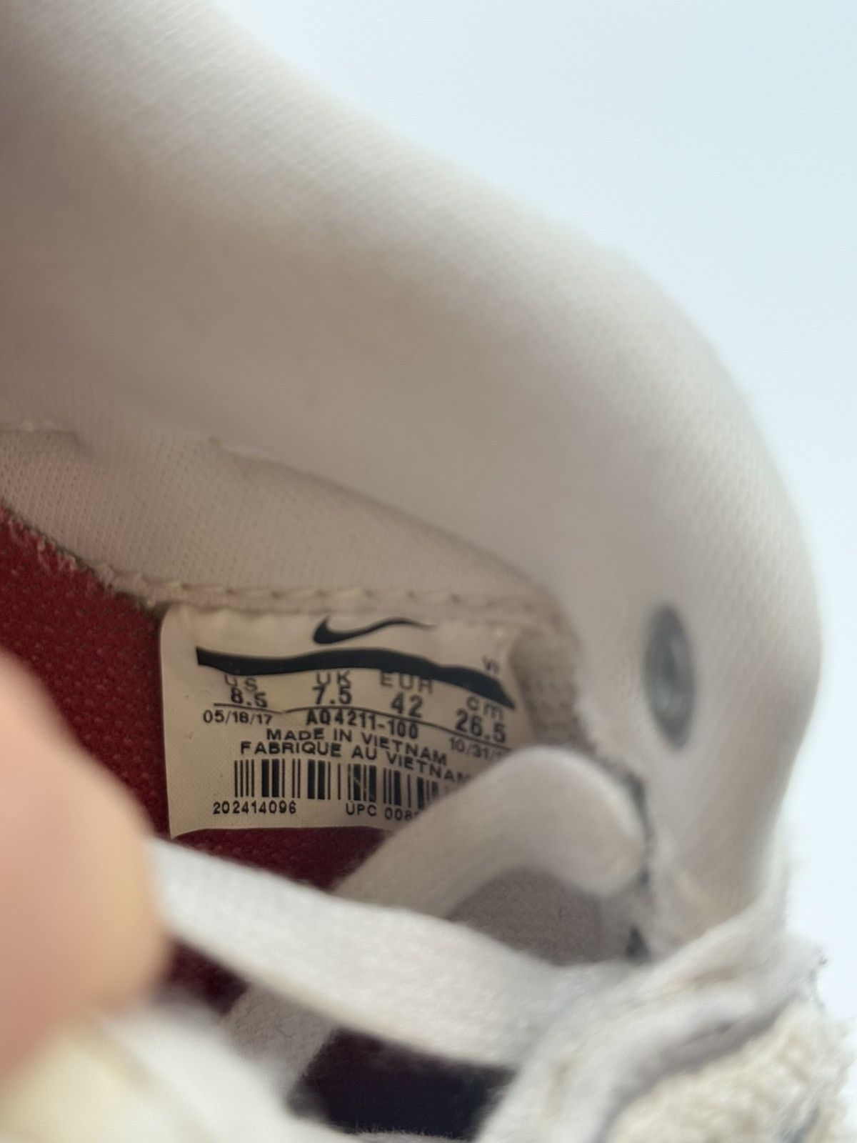 Nike × Travis Scott Nike Air Force 1 Travis Scott AF1000 White EU 42 Size US 8.5 / EU 41-42 - 9 Thumbnail