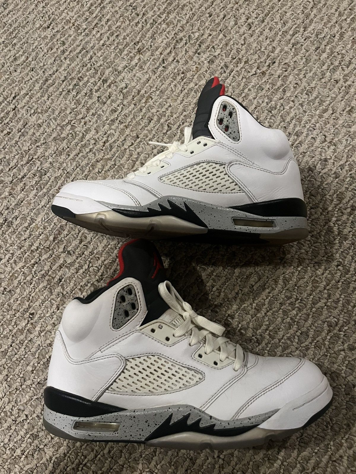 Jordan Brand × Vintage 2017 Jordan 5 retro white cement Size US 8 / EU 41 - 2 Thumbnail