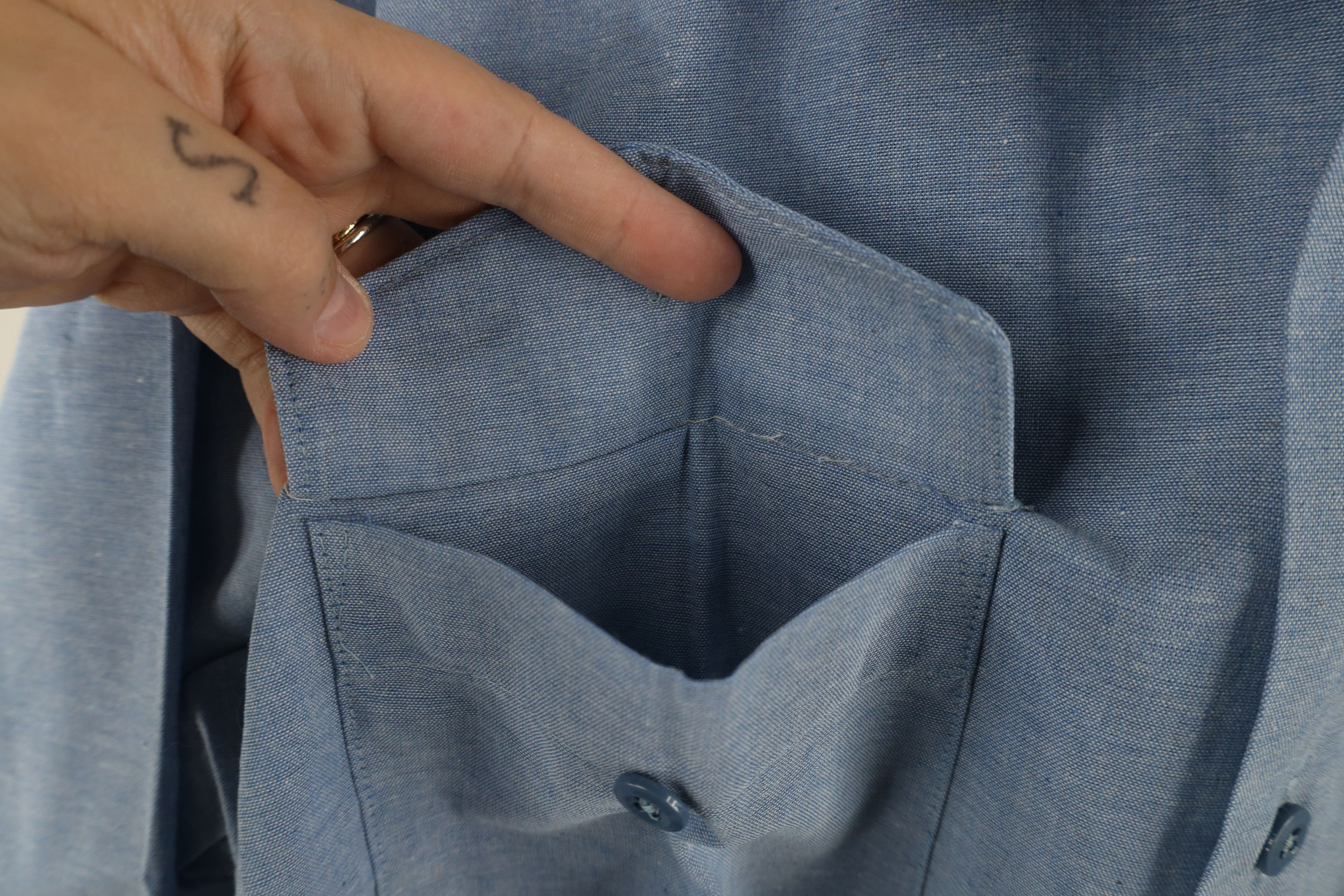 Vintage Deadstock Vintage 70s Streetwear Military Button Shirt USA Size US M / EU 48-50 / 2 - 7 Thumbnail
