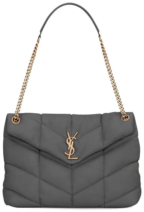 Saint Laurent Paris o1bcso1str0325 Size: OS/Puffer Medium in Grey Size ONE SIZE - 1 Thumbnail