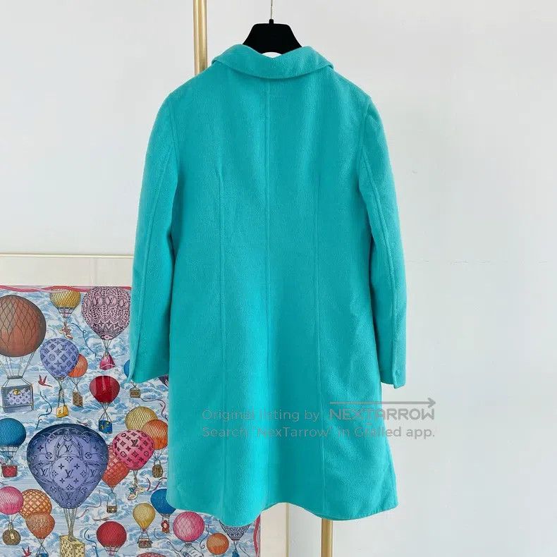 Prada Prada Lake blue coat Size XS / US 0-2 / IT 36-38 - 2 Thumbnail
