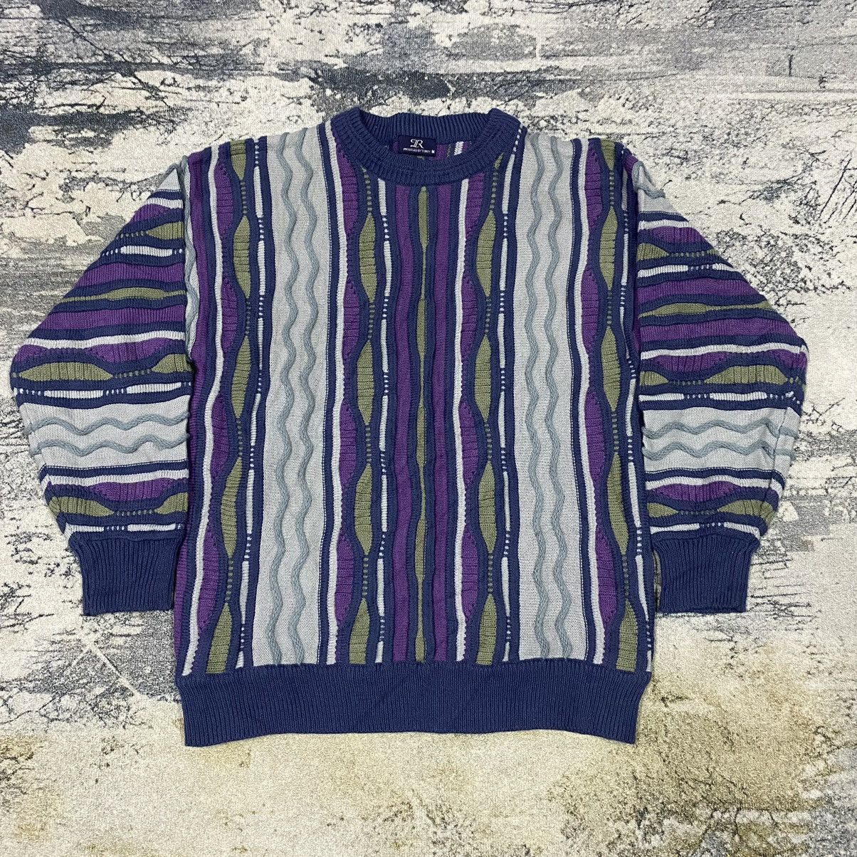 Aran Isles Knitwear × Japanese Brand × Vintage Vintage Torgy Coogi Inspire Cross Cable Jumper Size US M / EU 48-50 / 2 - 2 Thumbnail