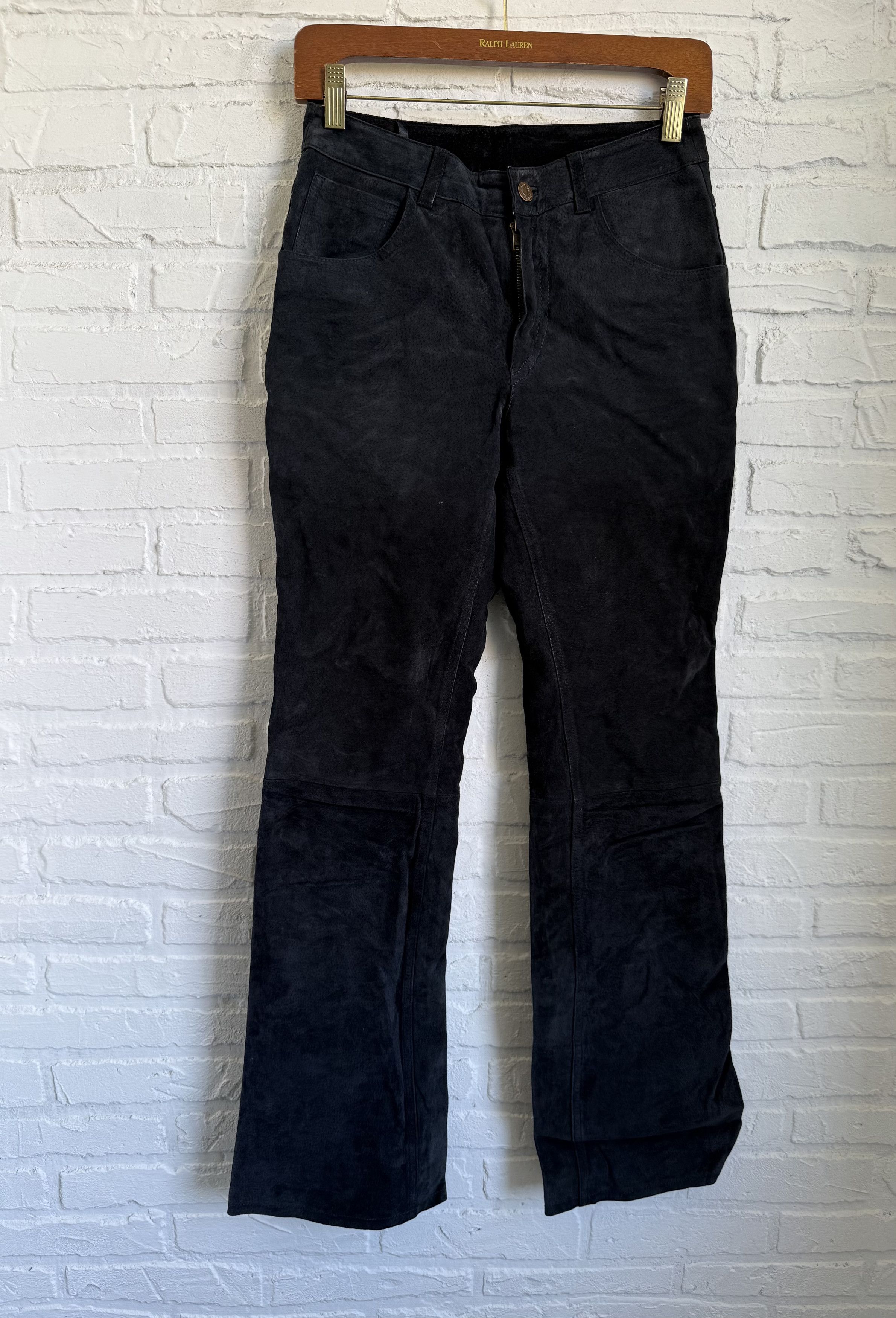 Levi's Vintage 90s Levi’s Leather Pants Bootcut Y2K Low Rise size Size 25" / US 0 / IT 36 - 12 Thumbnail