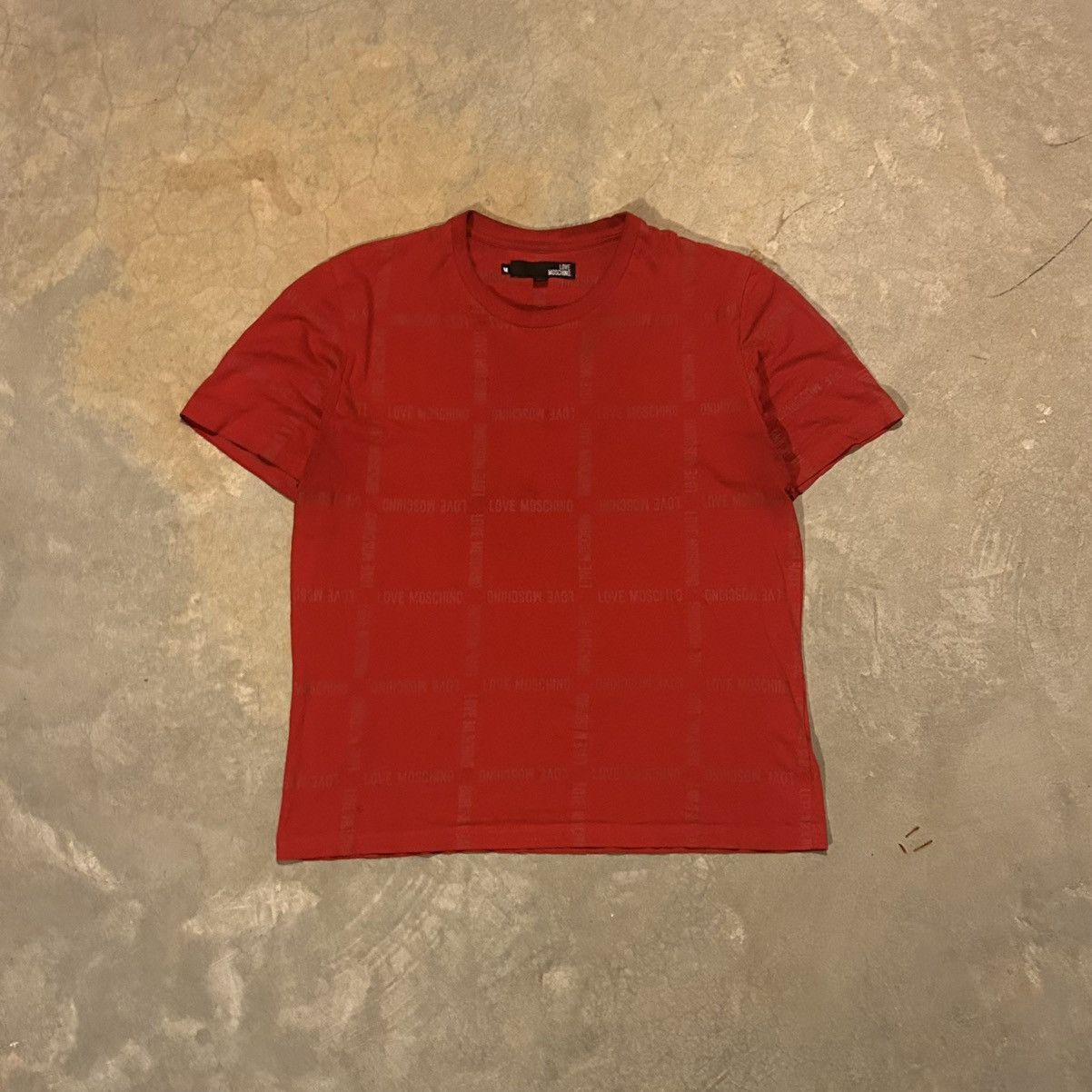 Designer × Moschino Love Moschino Grid Monogram Logo Designer Tee Size US M / EU 48-50 / 2 - 1 Thumbnail