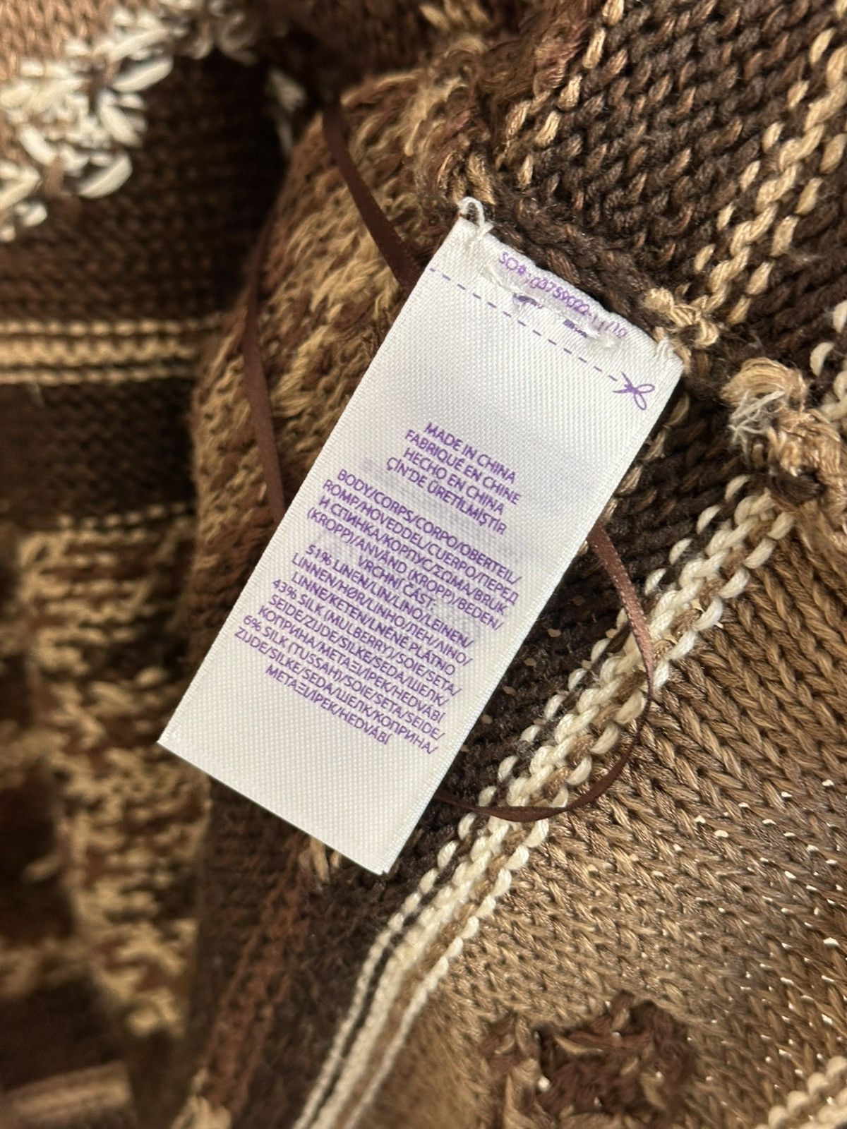 Ralph Lauren Purple Label Ralph Lauren Naiomi Glasses Silk Linen Shawl Collar Cardigan Size S / US 4 / IT 40 - 9 Thumbnail