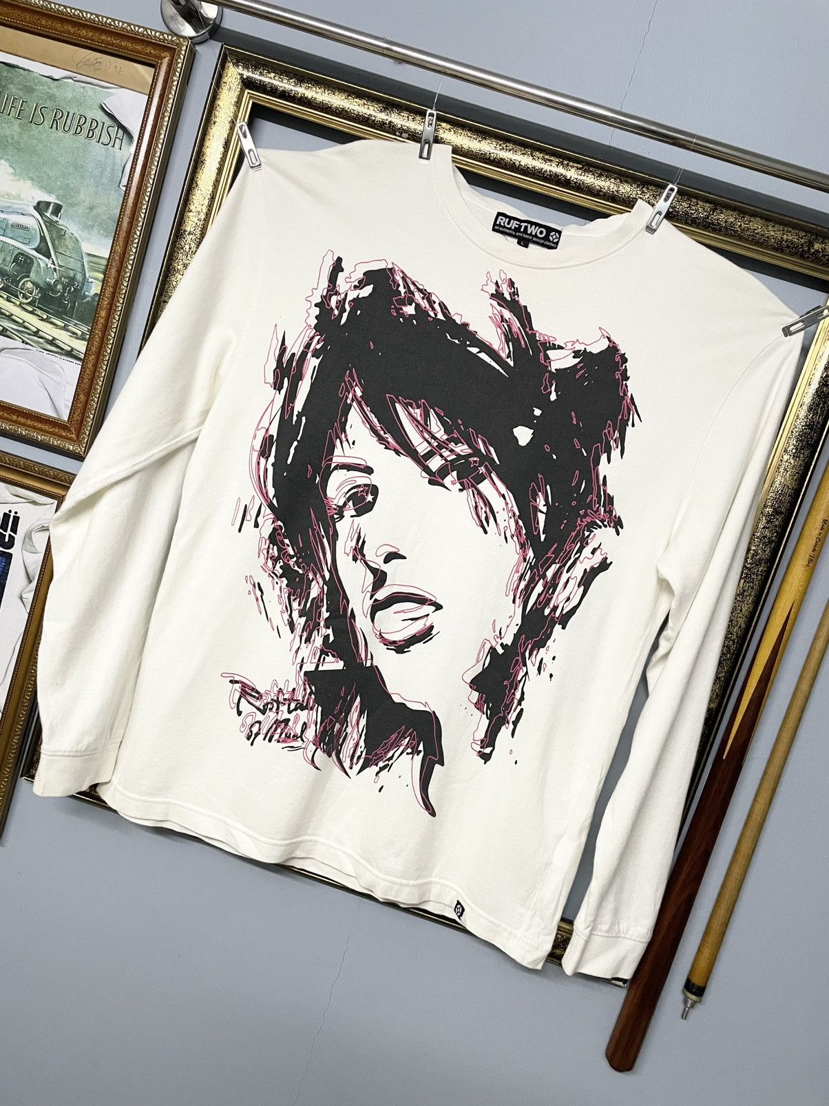 Designer Vintage 1990s Japan Designer Ruftwo Girl Valentine Pop Tee Size US M / EU 48-50 / 2 - 2 Thumbnail