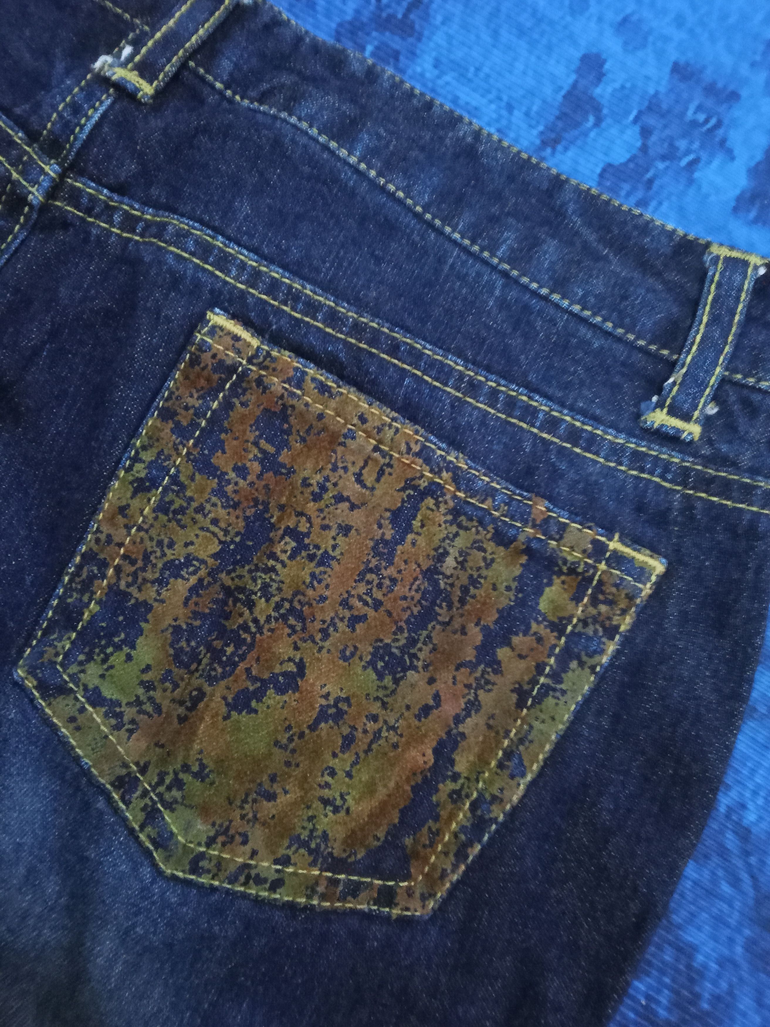 Japanese Brand Oririn Rare Design Flare Jeans Size 30" / US 8 / IT 44 - 8 Thumbnail