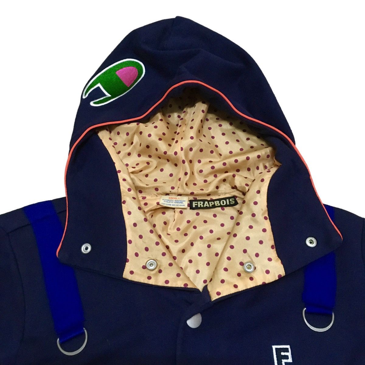 Frapbois Very Rare Vintage Champion Frapbois Avant Garde Hoodie 2000s Size US S / EU 44-46 / 1 - 7 Thumbnail