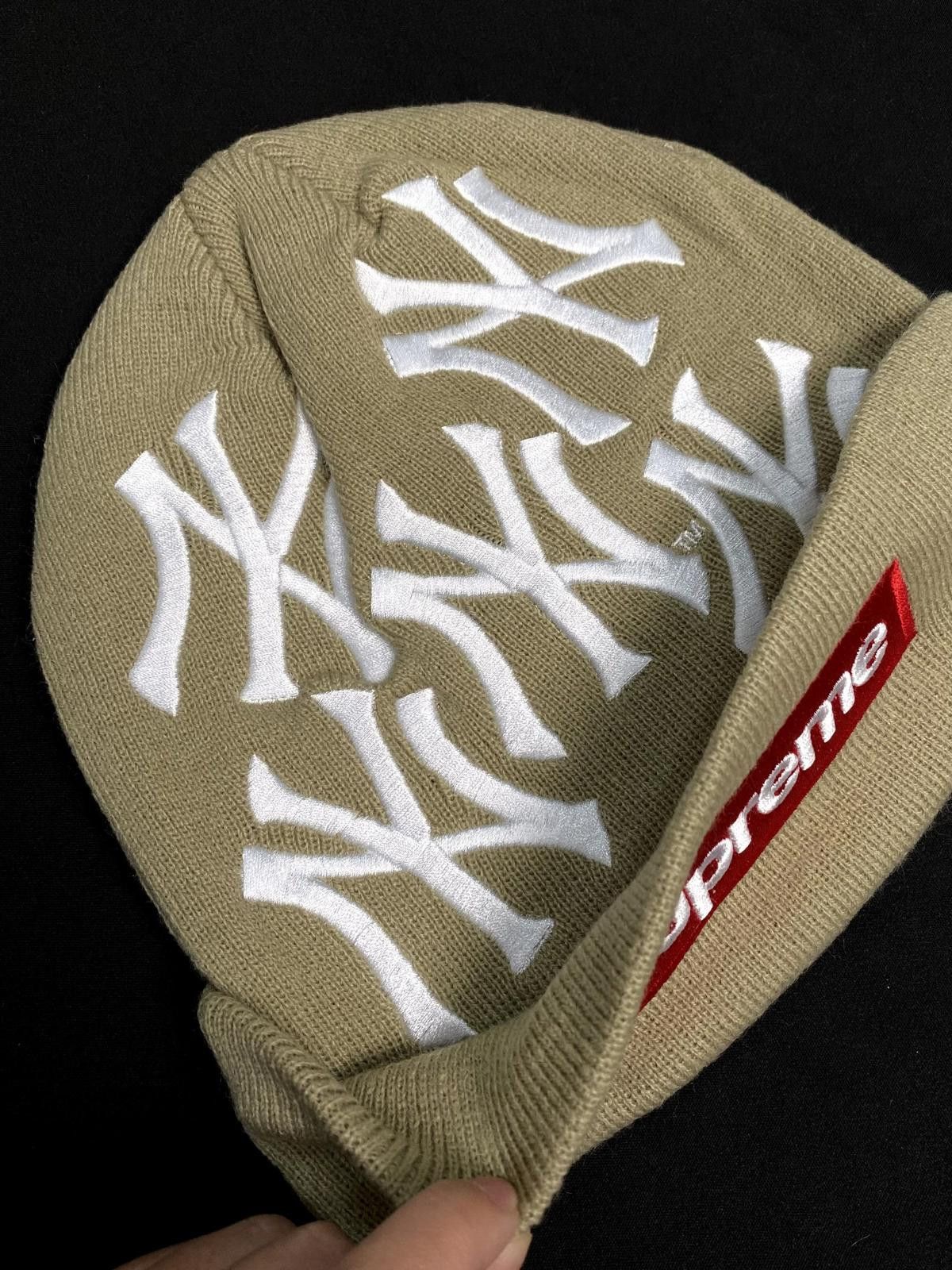 Supreme Rare Supreme x New York Yankees x New Era Box Logo Beanie OS Size ONE SIZE - 3 Thumbnail