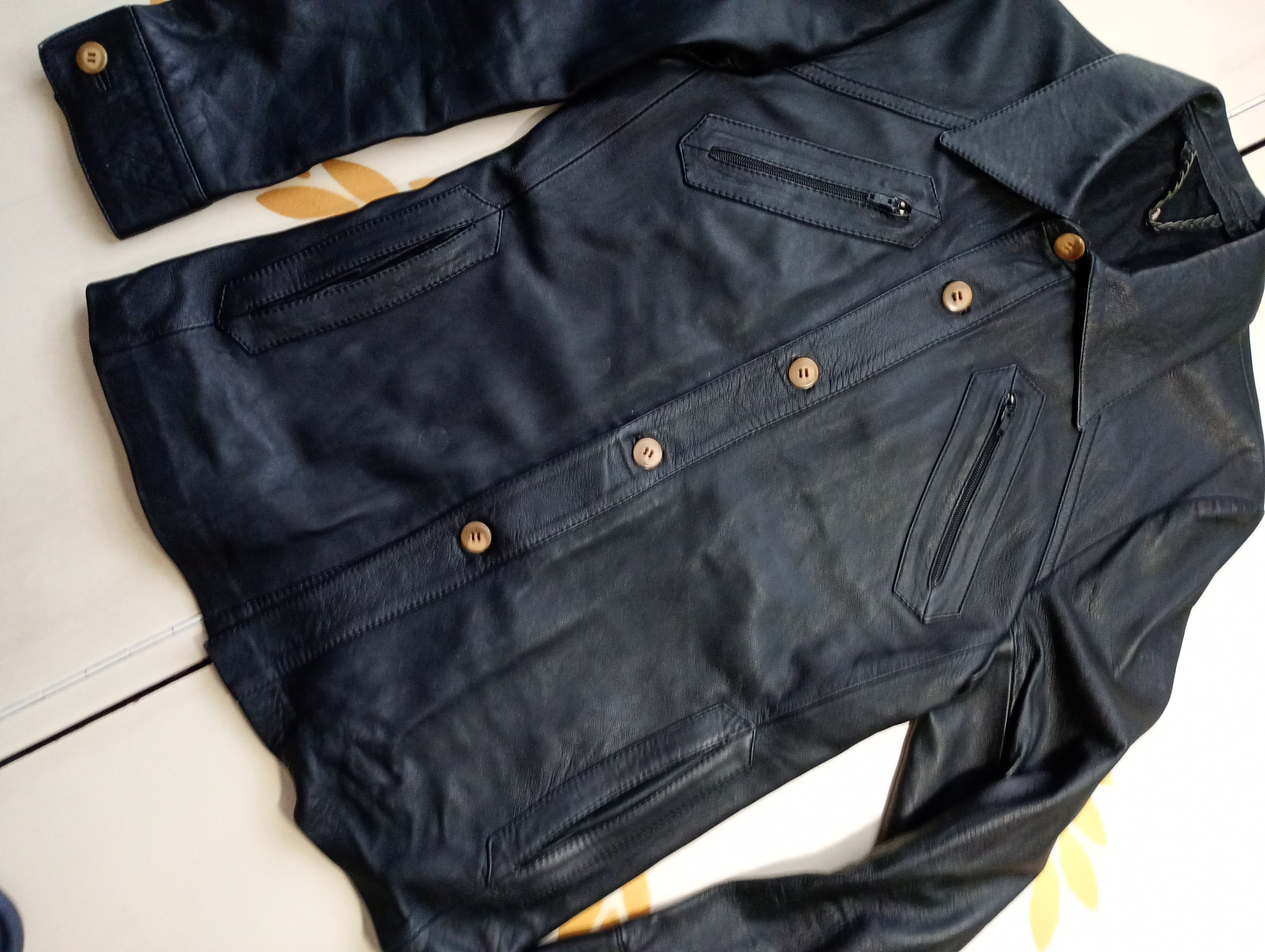 Vintage Leather Jacket Vintage 60-70's Size US M / EU 48-50 / 2 - 5 Thumbnail