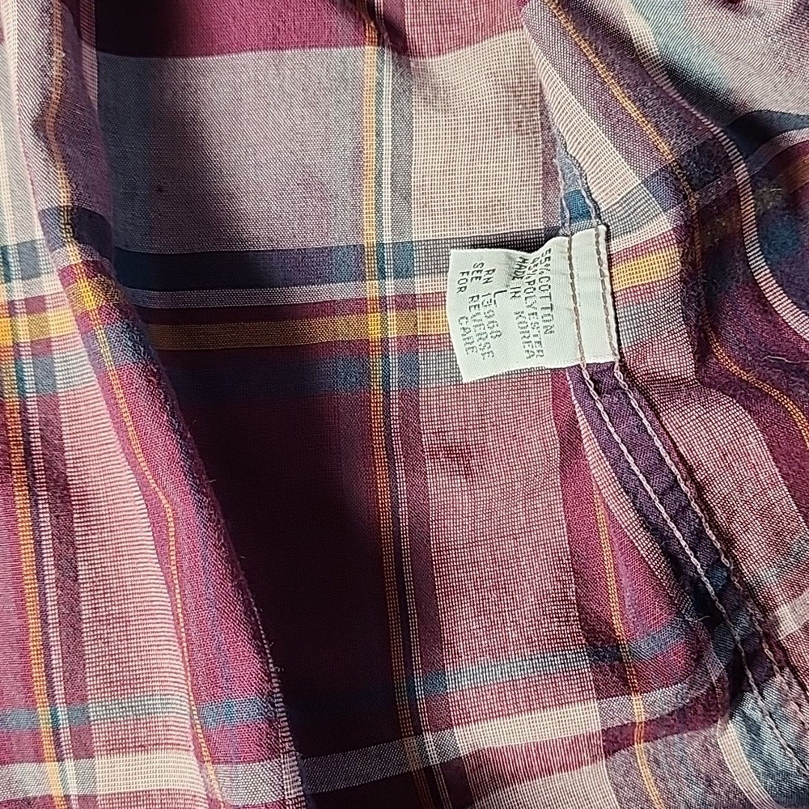 Dior Dior Plaid Shirt in Burgundy and Pink Size US L / EU 52-54 / 3 - 4 Thumbnail