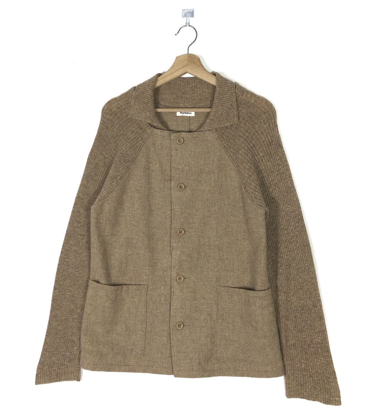 Issey Miyake RARE🔥AW2012 ISSEY MIYAKE PLANTATION WOOL KNIT LIGHT JACKET Size M / US 6-8 / IT 42-44 - 3 Thumbnail
