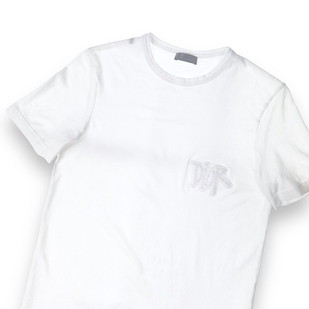 Dior × Stussy Dior x Shawn Stussy Patch White T Shirt | Grailed