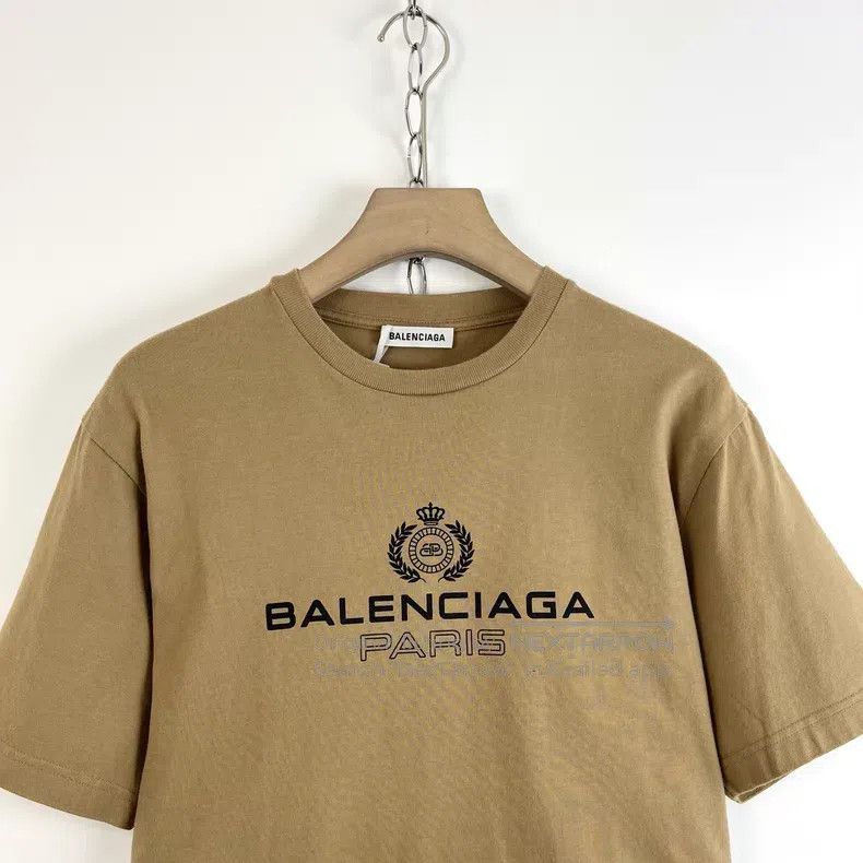Balenciaga Balenciaga Brown Crown Wheat Short Sleeve Size US XS / EU 42 / 0 - 3 Thumbnail