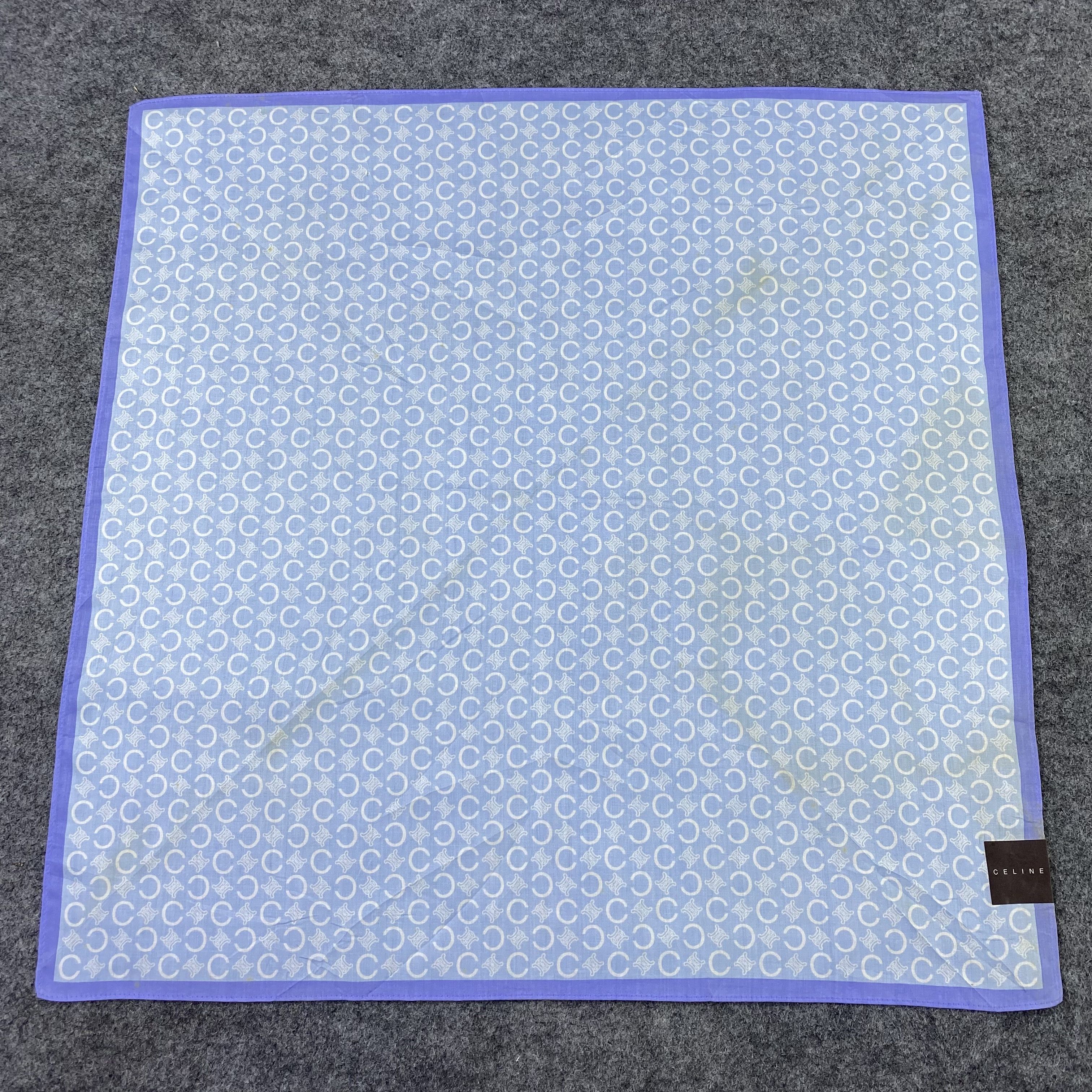 Celine × Vintage Celine Handkerchief / Bandana / Neckerchief / Headscarf-B951 Size ONE SIZE - 3 Thumbnail