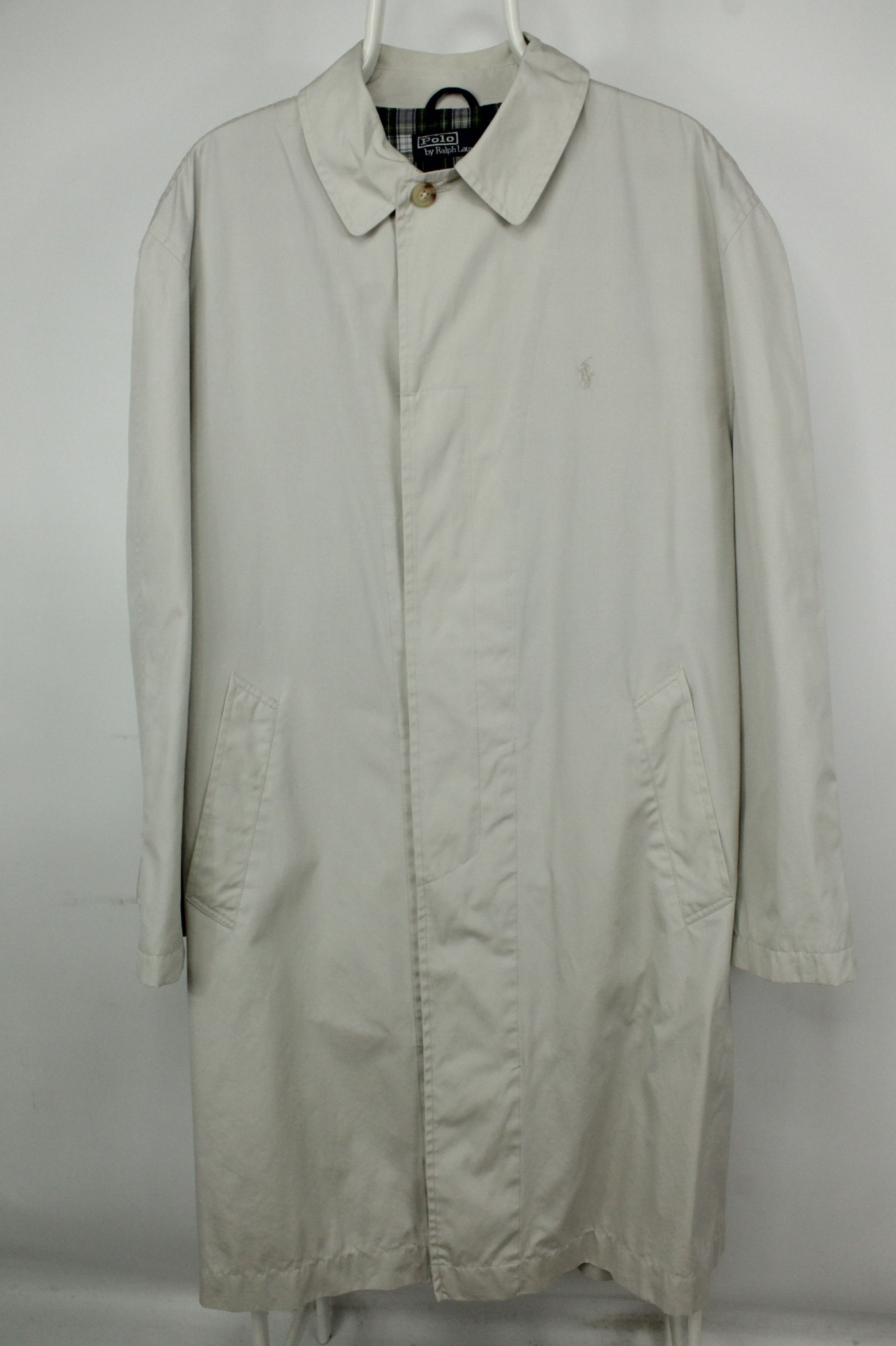 Polo Ralph Lauren Vintage Polo Ralph Lauren Beige Cotton Trench Coat Men's Size US L / EU 52-54 / 3 - 1 Thumbnail