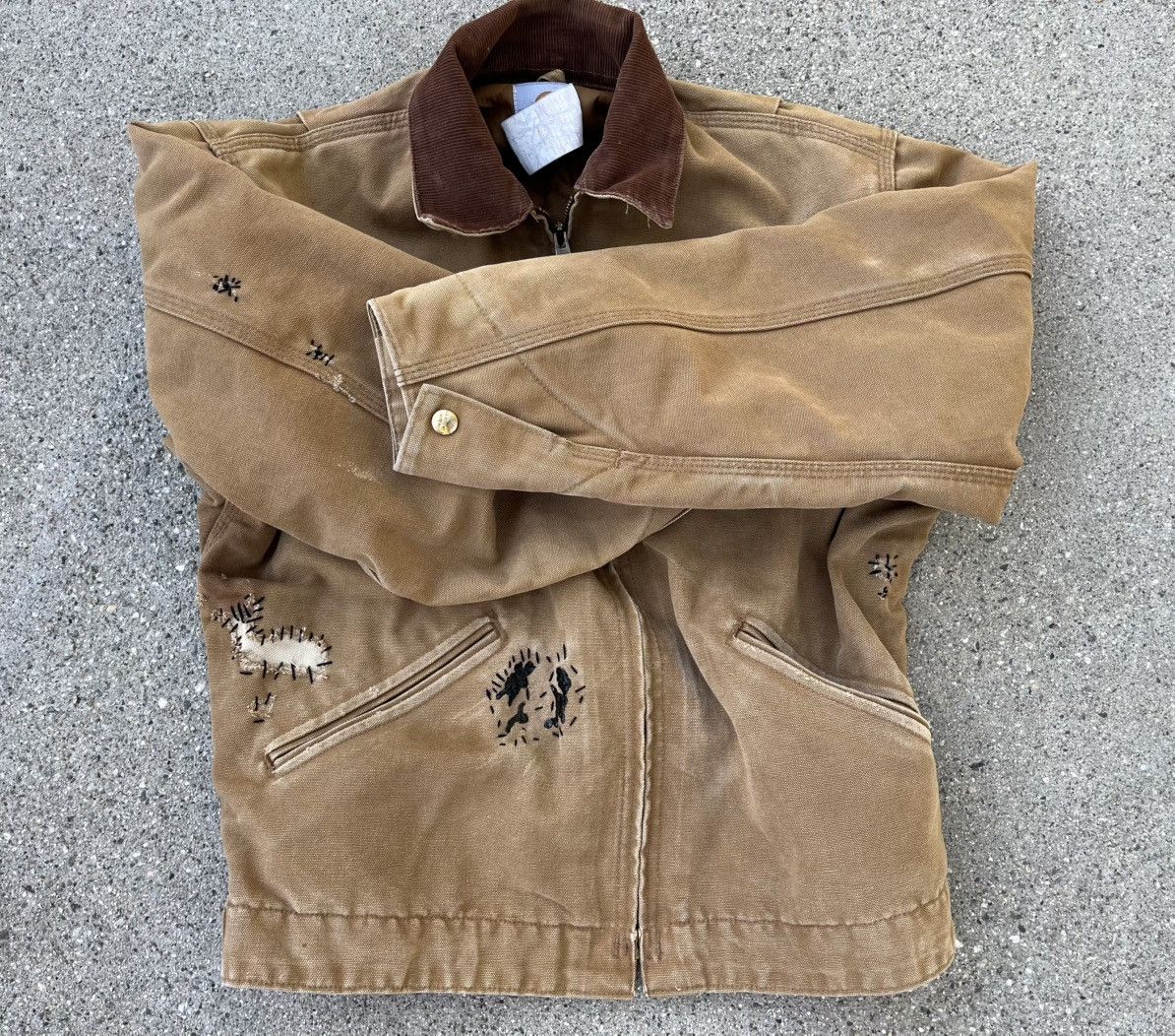 Carhartt Vintage Carhartt Detroit Jacket Quilt Lined Union Made USA Size US S / EU 44-46 / 1 - 2 Thumbnail