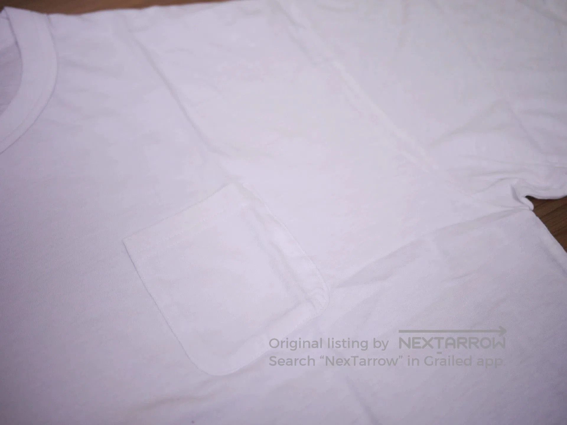 Visvim White Short Sleeve T-Shirt with Chest Pocket. Size US XL / EU 56 / 4 - 3 Thumbnail