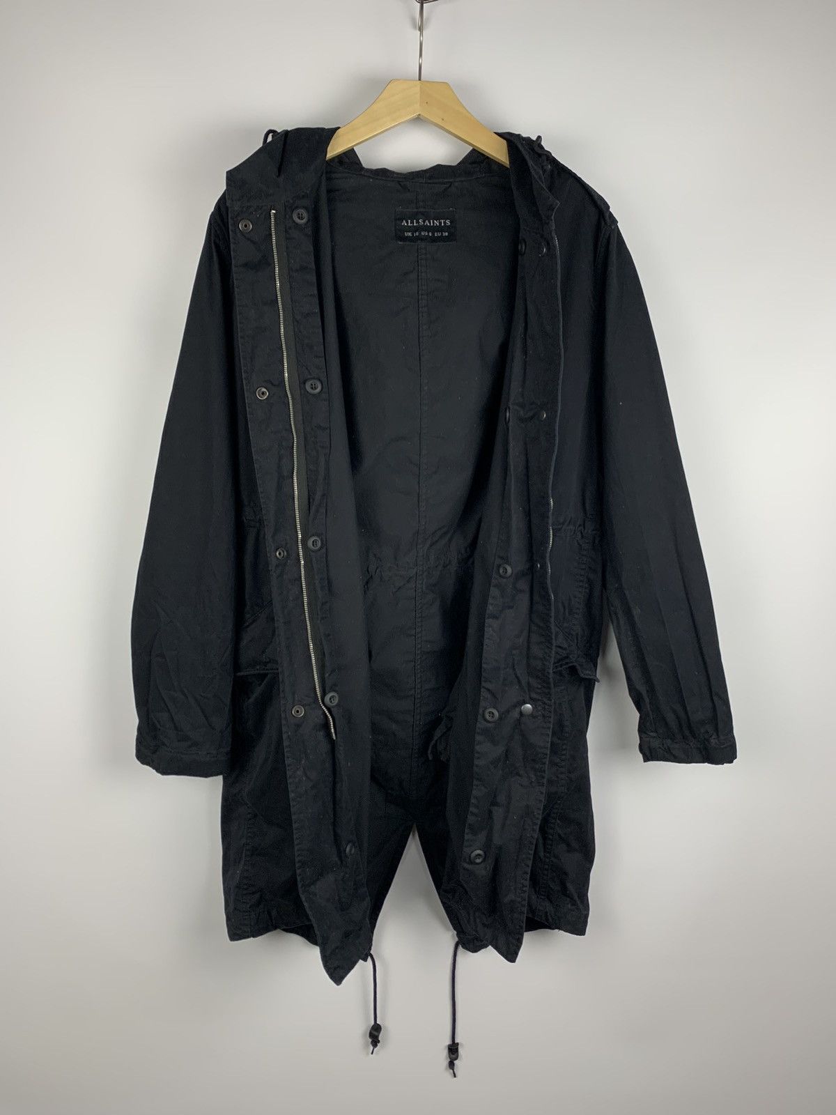 Allsaints Allsaints Caden Parka Coat Jacket Women’s Size 10 Black Top Size M / US 6-8 / IT 42-44 - 13 Thumbnail