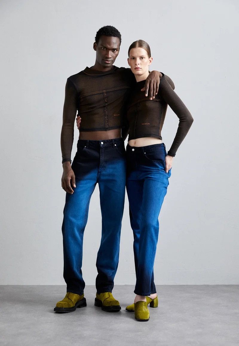 Eckhaus Latta !DS! SS23 Eckhaus Latta Moon Wash Blue Denim Pants Size US 32 / EU 48 - 1 Thumbnail