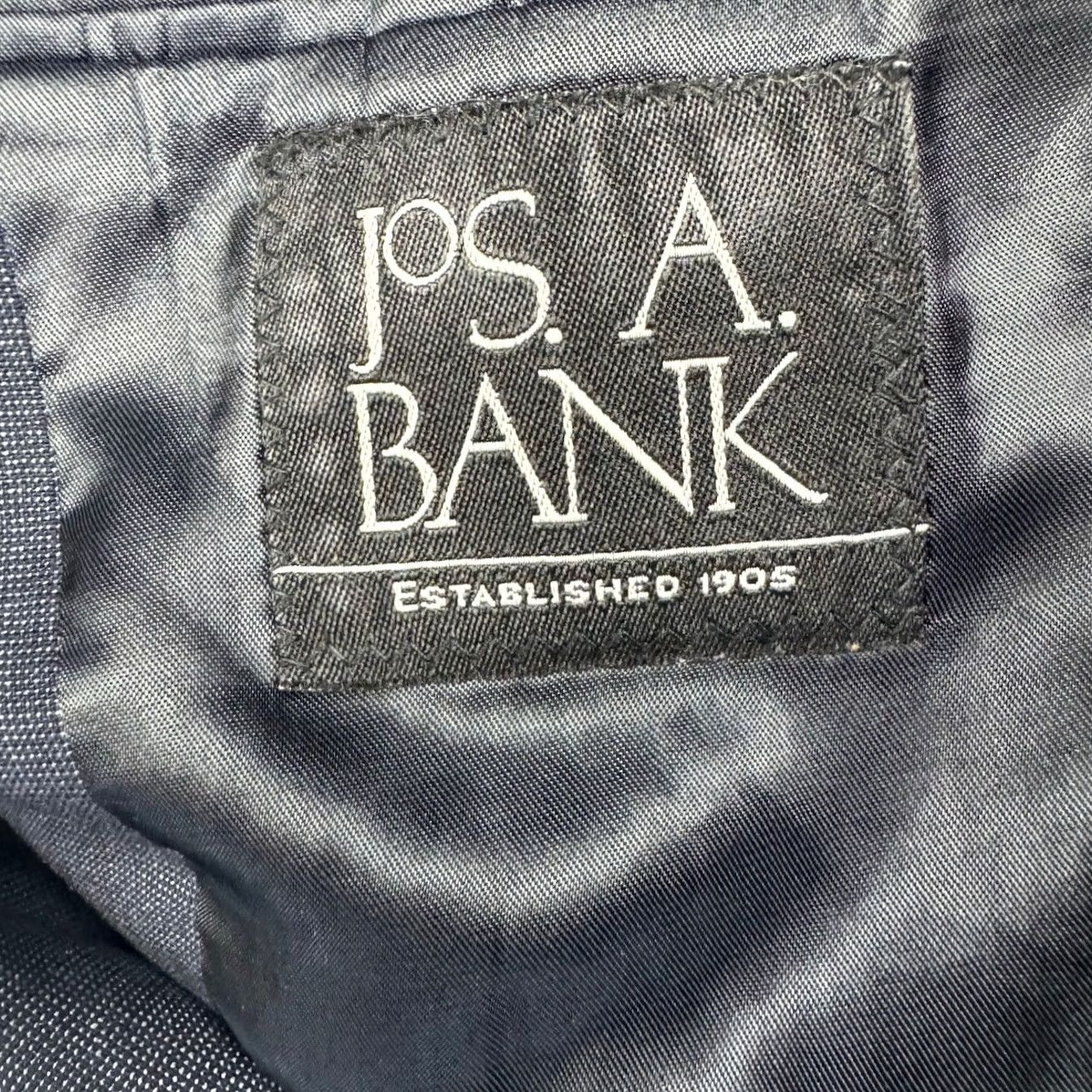 Jos. A. Bank Jos. A. Bank Men's 100% Wool Blazer Blue 38R 2-Button Business Jacket Size 38R - 4 Thumbnail