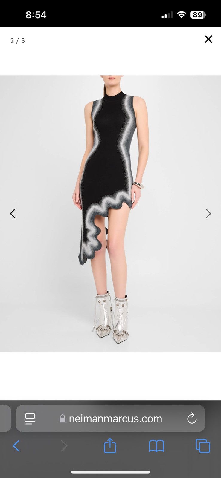 Other Ph5 Brooklyn Asymmetrical Midi Dress Size M / US 6-8 / IT 42-44 - 3 Thumbnail