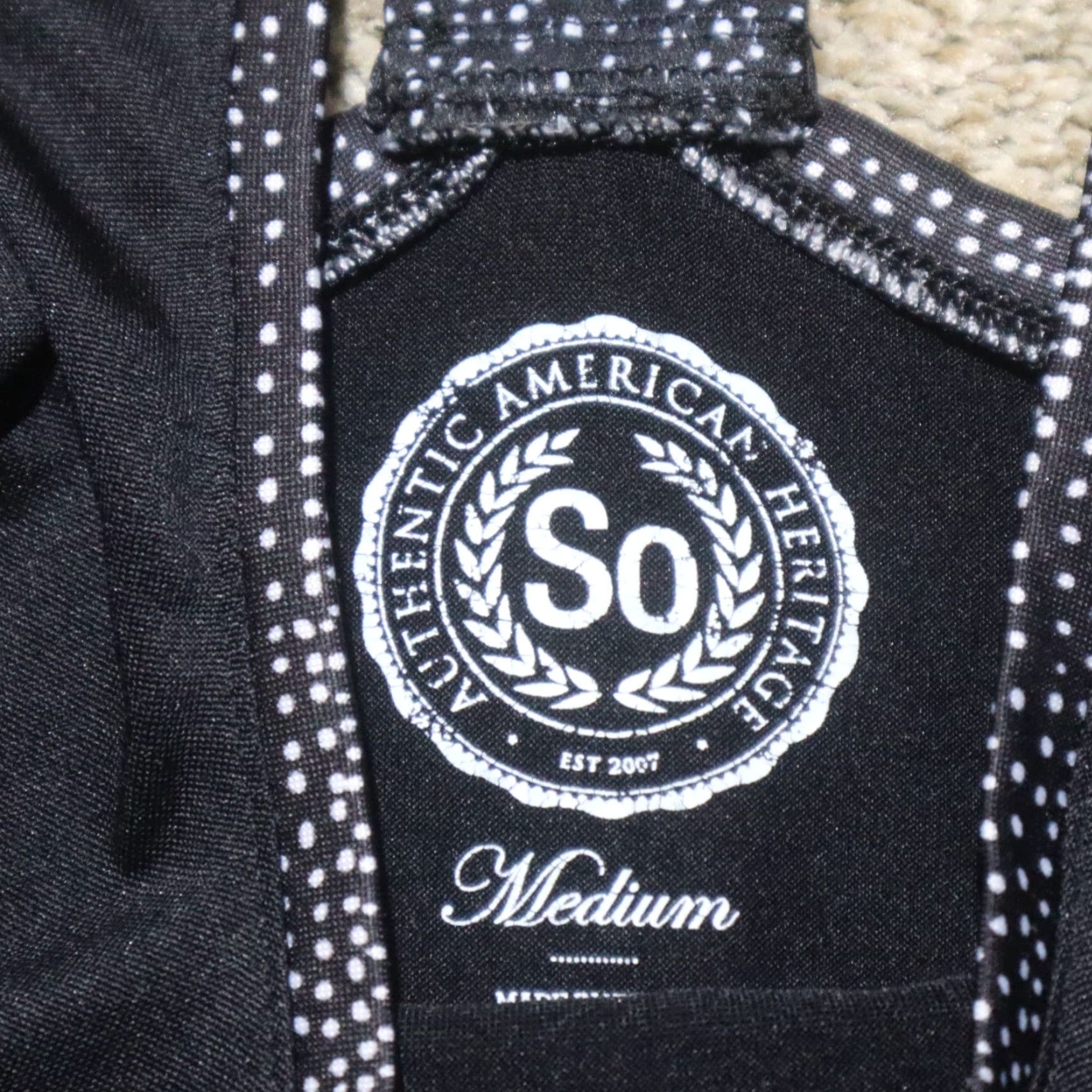 Vintage SO American Heritage Shirt Cropped T-Shirt Sleeveless Womens M Black Cotton/Polyester Crew Neck Pullover Casual 90s? Size M / US 6-8 / IT 42-44 - 3 Thumbnail