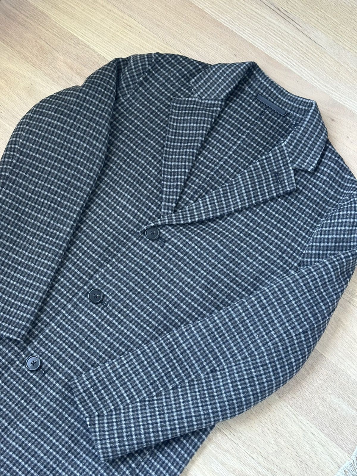 Theory Theory Men’s Gray Suffolk Wool Cashmere Double-Face Overcoat Size US M / EU 48-50 / 2 - 2 Thumbnail