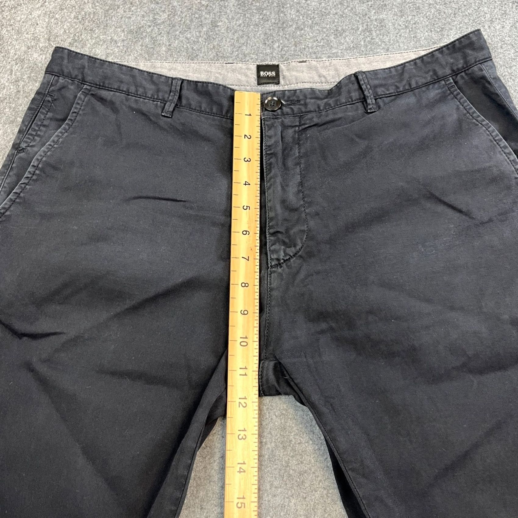 Vintage Hugo Boss Mens Chino Trousers Pants Straight 36 34 Charcoal Grey Stretch Crigan Size US 36 / EU 52 - 5 Thumbnail