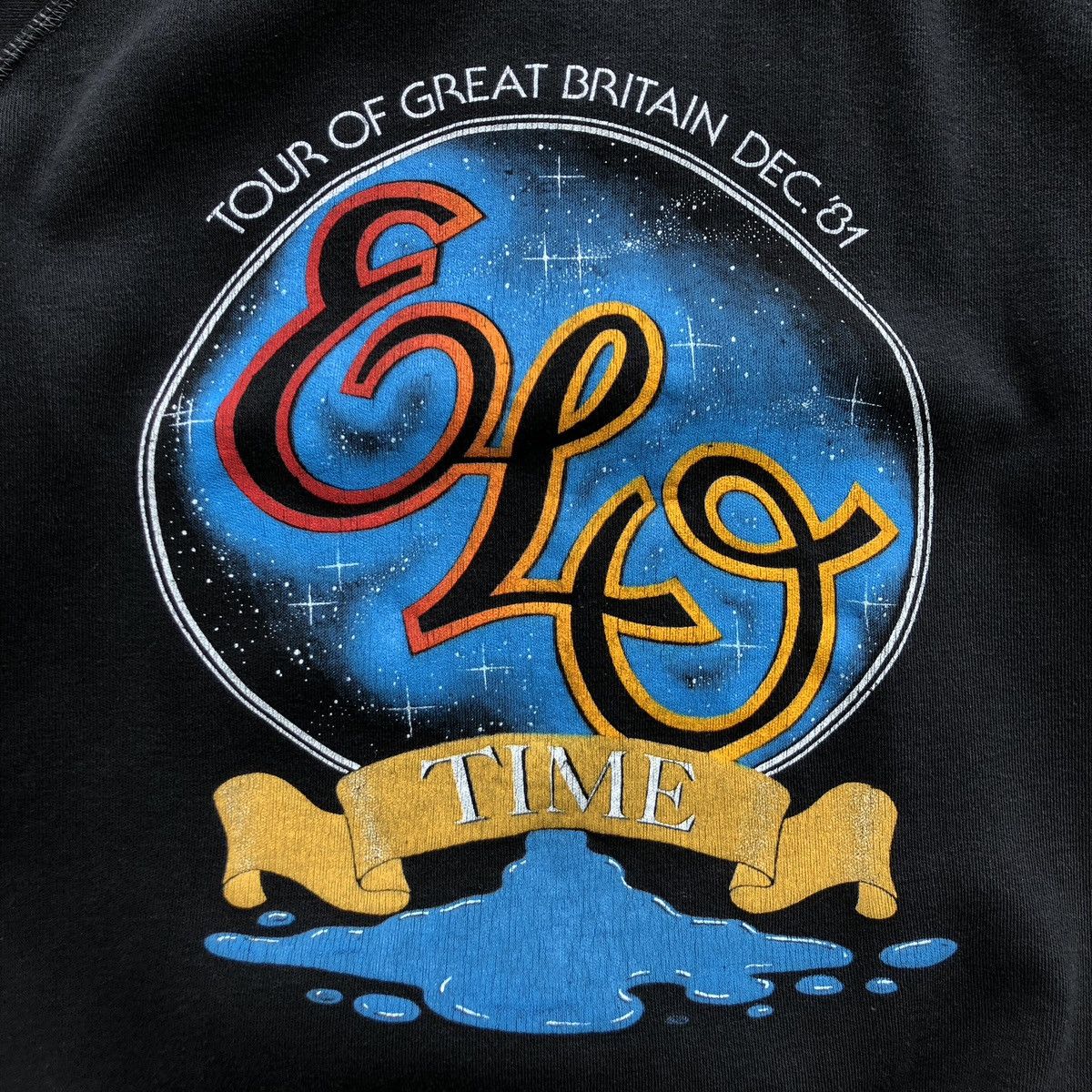 Band Tees × Vintage ELO Time Tour Of Great Britain 1981 Vintage 80’s Sweatshirt Size US S / EU 44-46 / 1 - 5 Thumbnail