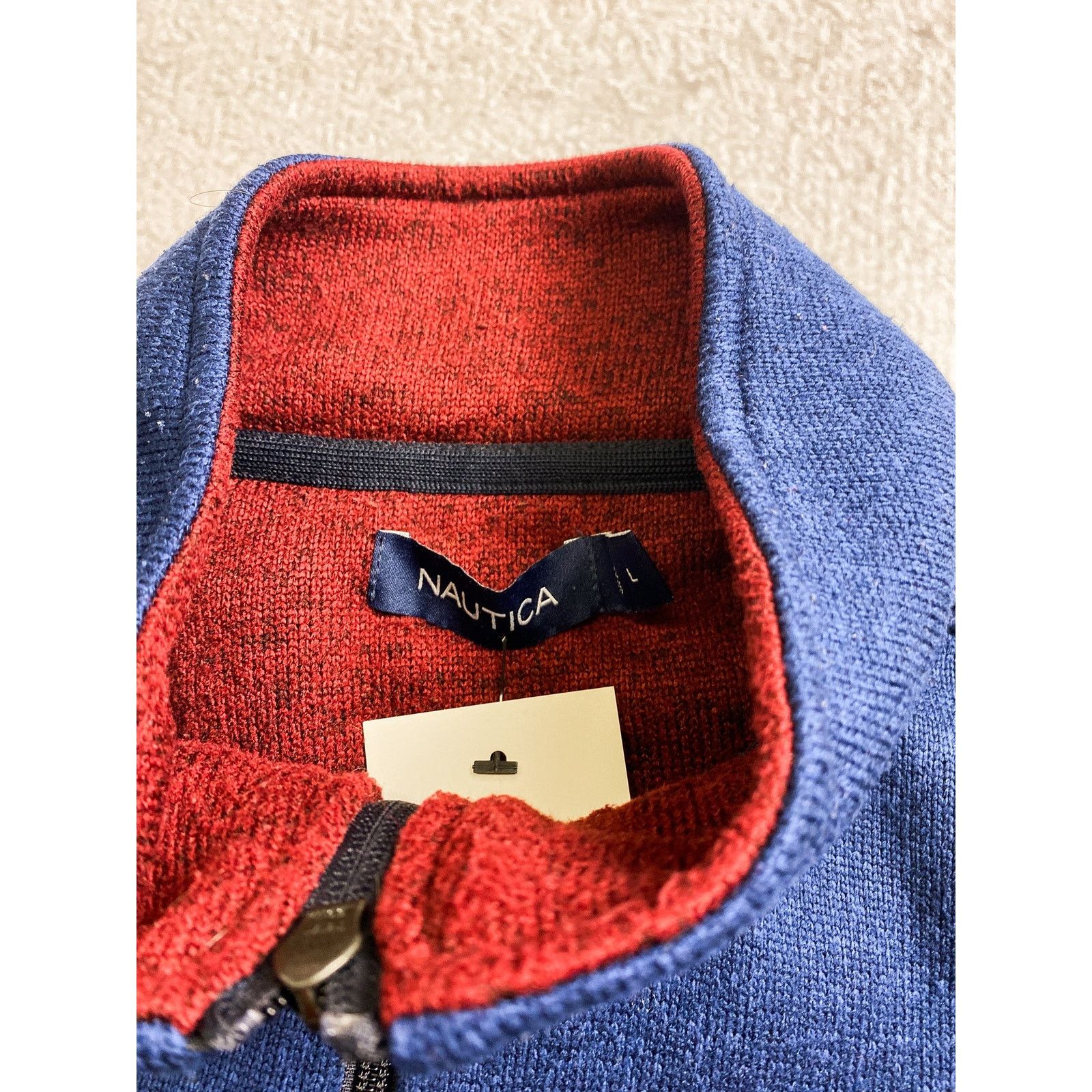 Nautica Vintage 00s Nautica Blue Fleece Sweatshirt - Men's Large Size US L / EU 52-54 / 3 - 4 Thumbnail